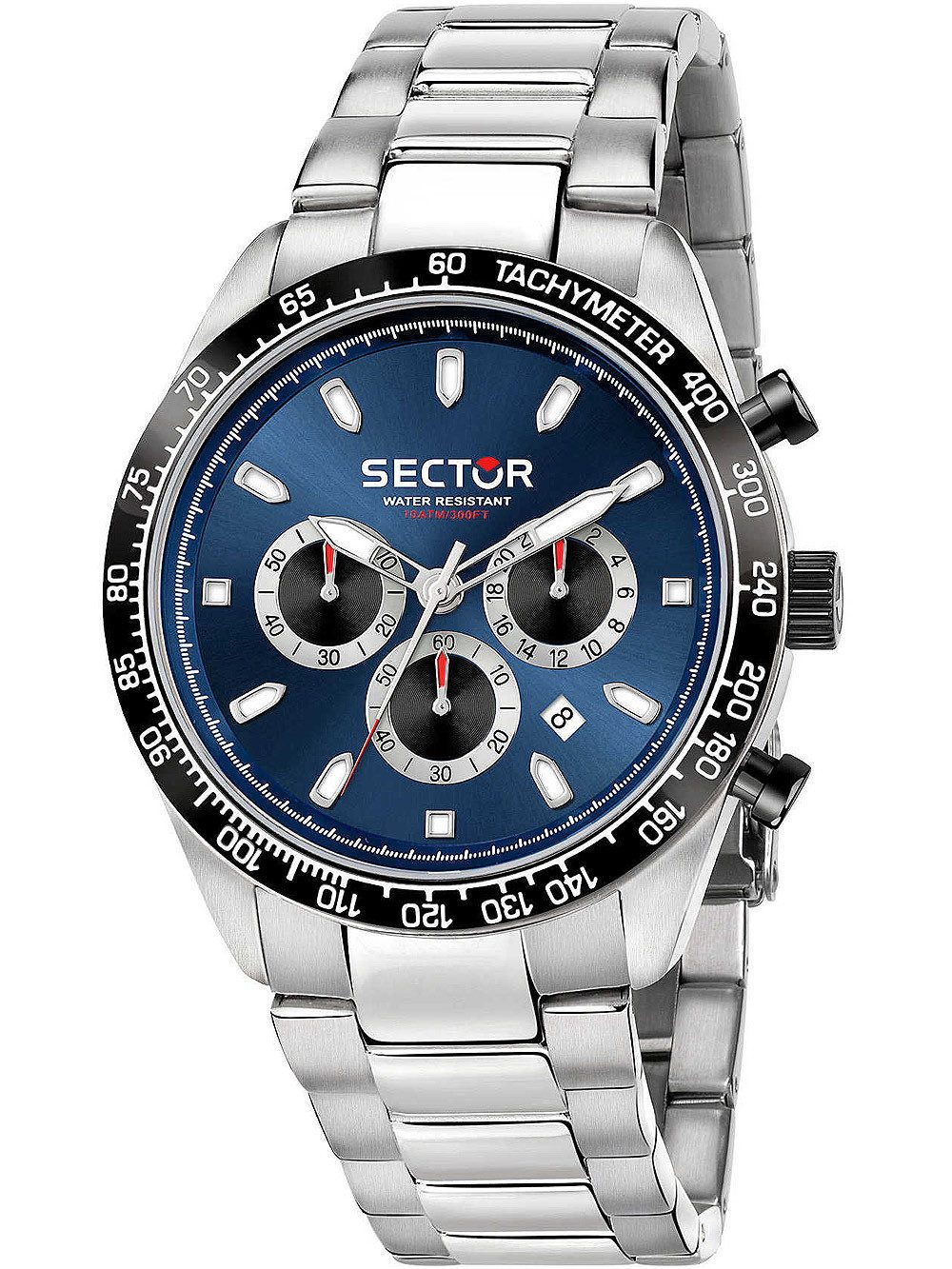 Quarzuhr Sector R3273786014 Serie 245 Chronograph Herrenuhr 45mm 10ATM Sector R3273786014 Serie 245 Chronograph Herrenuhr 45mm 10ATM