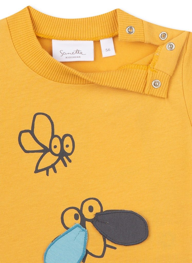 Sanetta T-Shirt Baby Jungen T-Shirt mit Motivprint aus Baumwolle Kurzarm