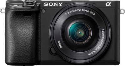 Sony ILCE-6400LB - Alpha 6400 E-Mount Systemkamera (24,2 MP, Bluetooth, NFC, WLAN (Wi-Fi), 4K Video, 180° Klapp-Display, XGA OLED Sucher, L-Kit 16-50mm Objektiv)