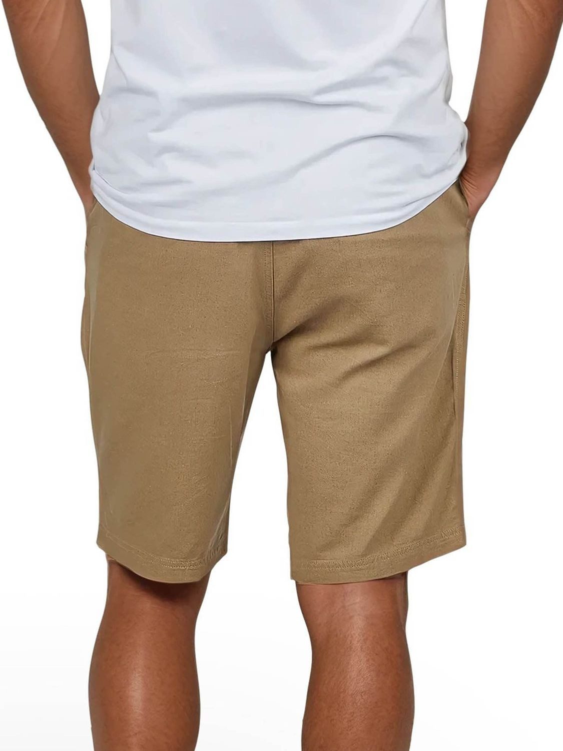 riverso Chinoshorts Herren Freizeitshorts RIVOliver Regular Fit Leinenshort mit Zugbandverschluss