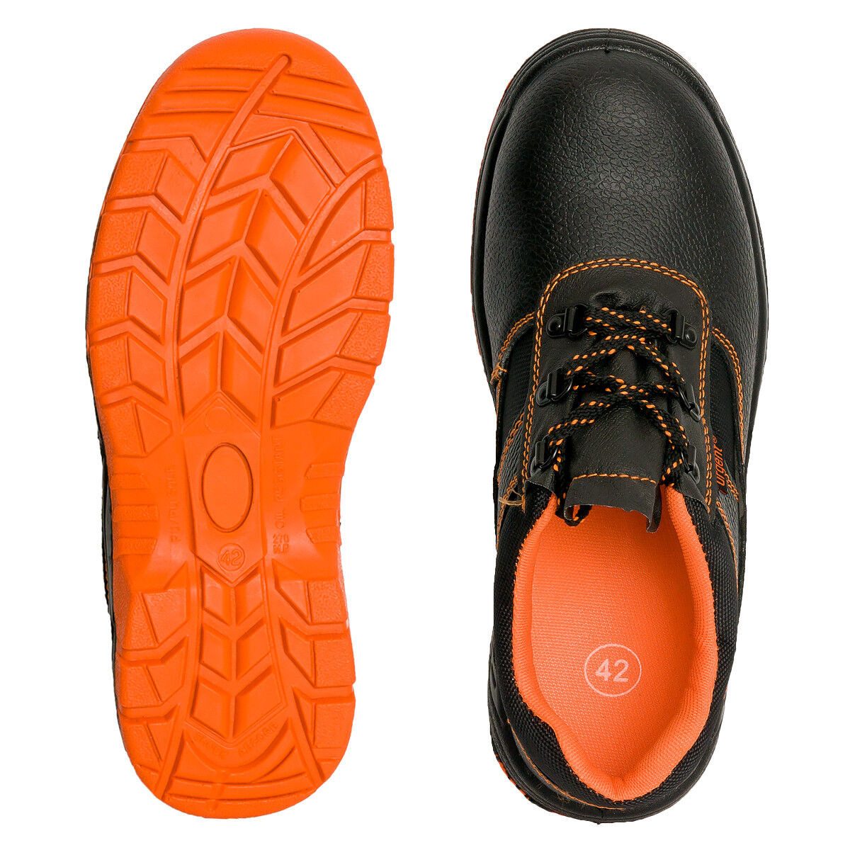 Urgent Arbeit Halbschuhe S1 Sicherheitsschuhe Bauschuhe Orange Stahlkappe Arbeitsschuh – Bild 3 von 5