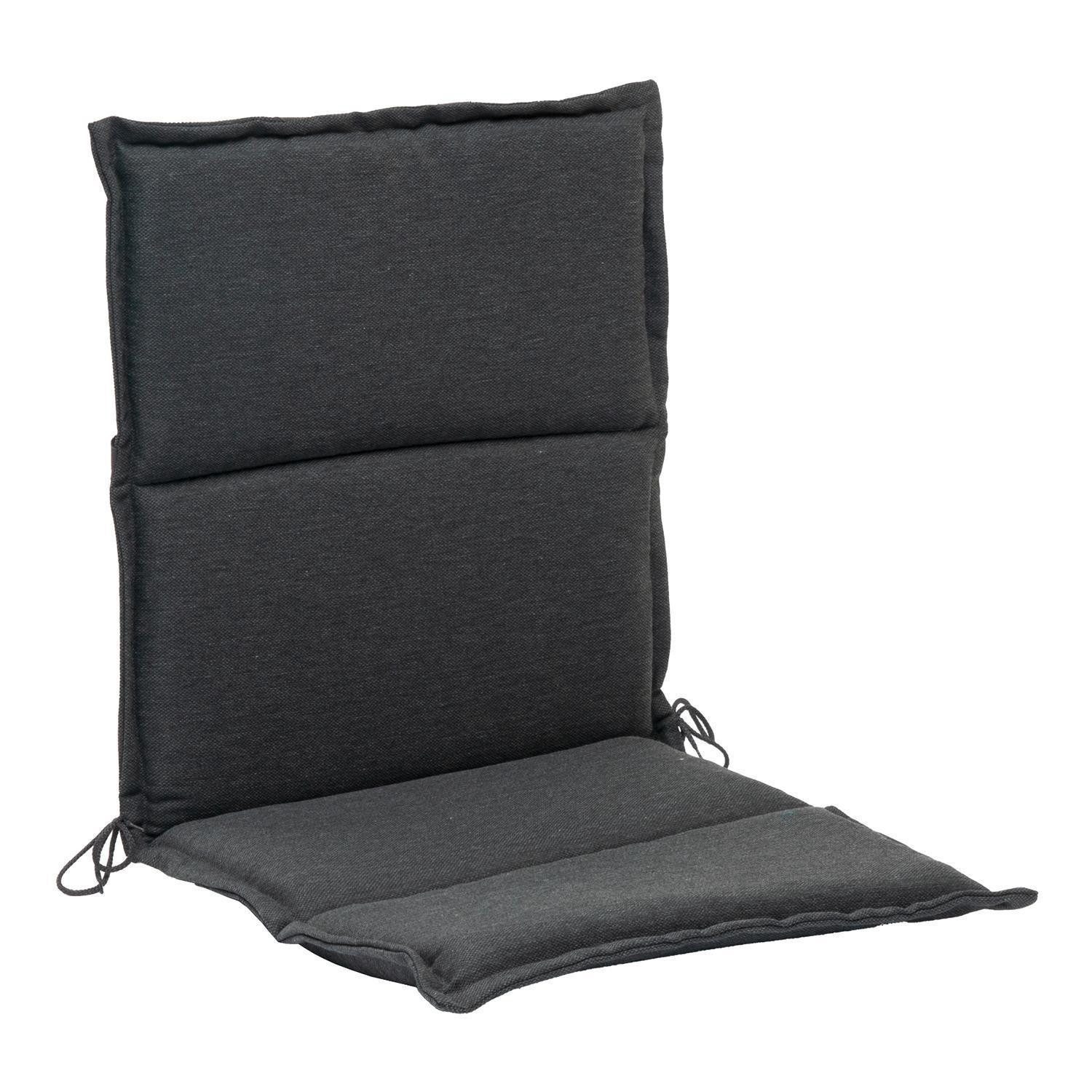 GO-DE Polsterauflage WAKA, 46 x 98 cm, Anthrazit, Polyester, (1 St), für Niedriglehner-Stühle