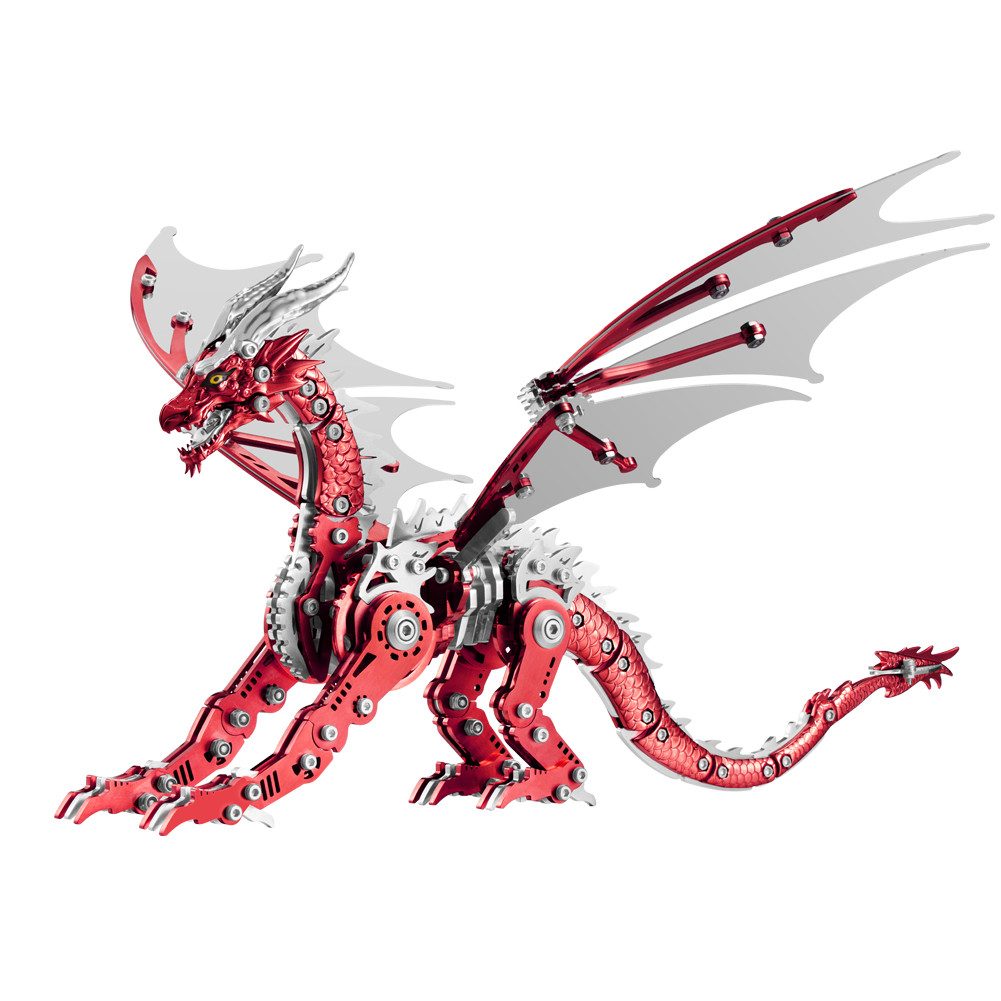 FANNOU 3D-Puzzle, 313 Puzzleteile, 3D Metallbausatz Mechanischer Drache – Geschenk & Sammlerstück