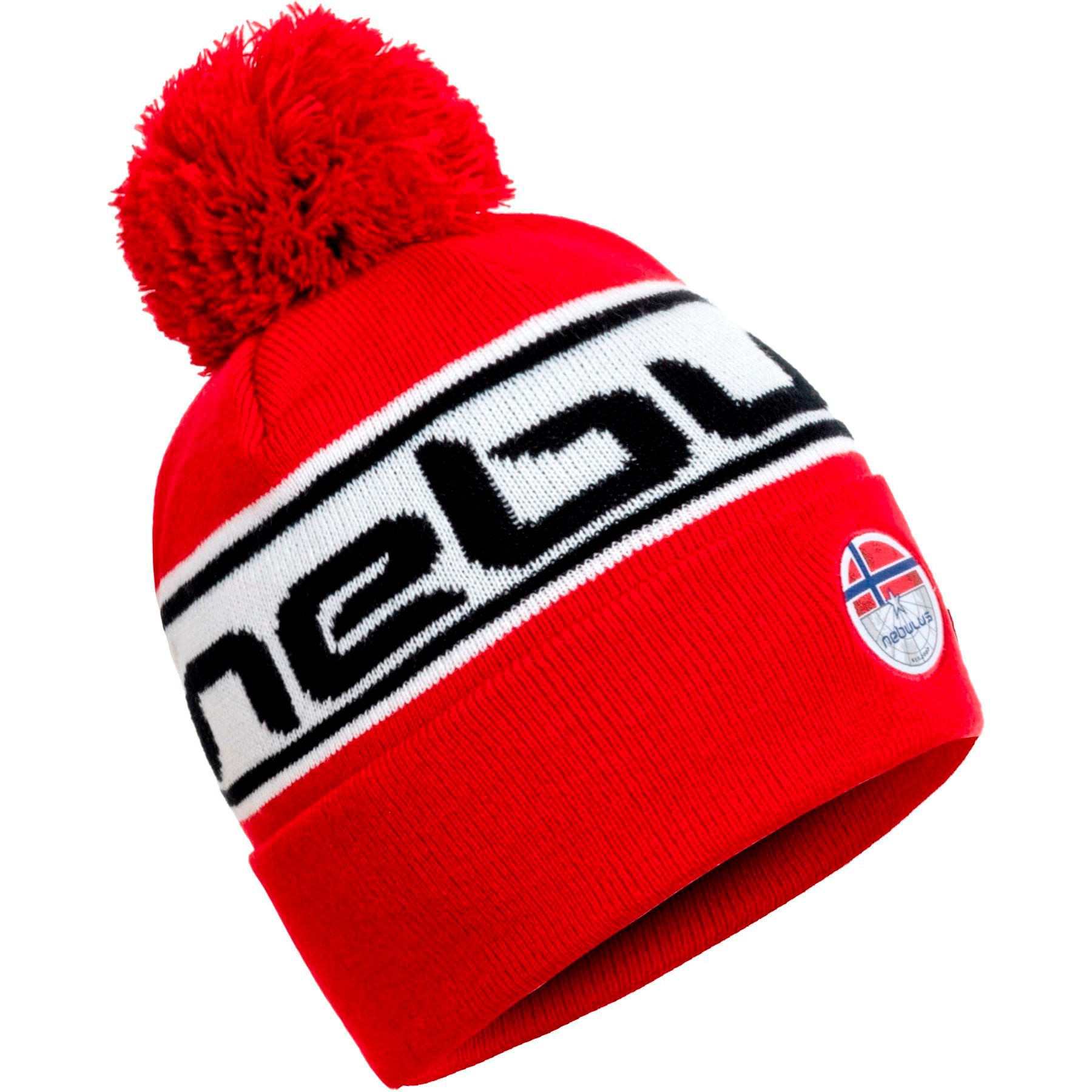 Nebulus Mütze & Schal BLAKE, P6263 - Unisex, rot, onesize
