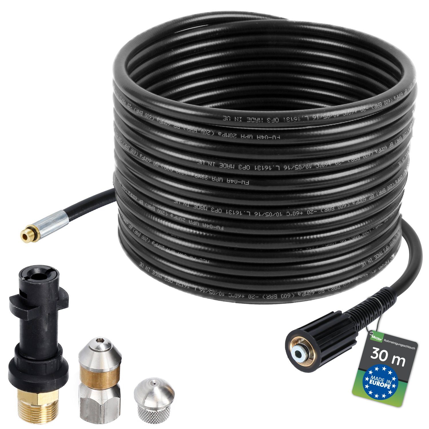 McFilter Hochdruckschlauch Rohrreinigungsschlauch, 30m, 160 bar, kompatibel günstig online kaufen