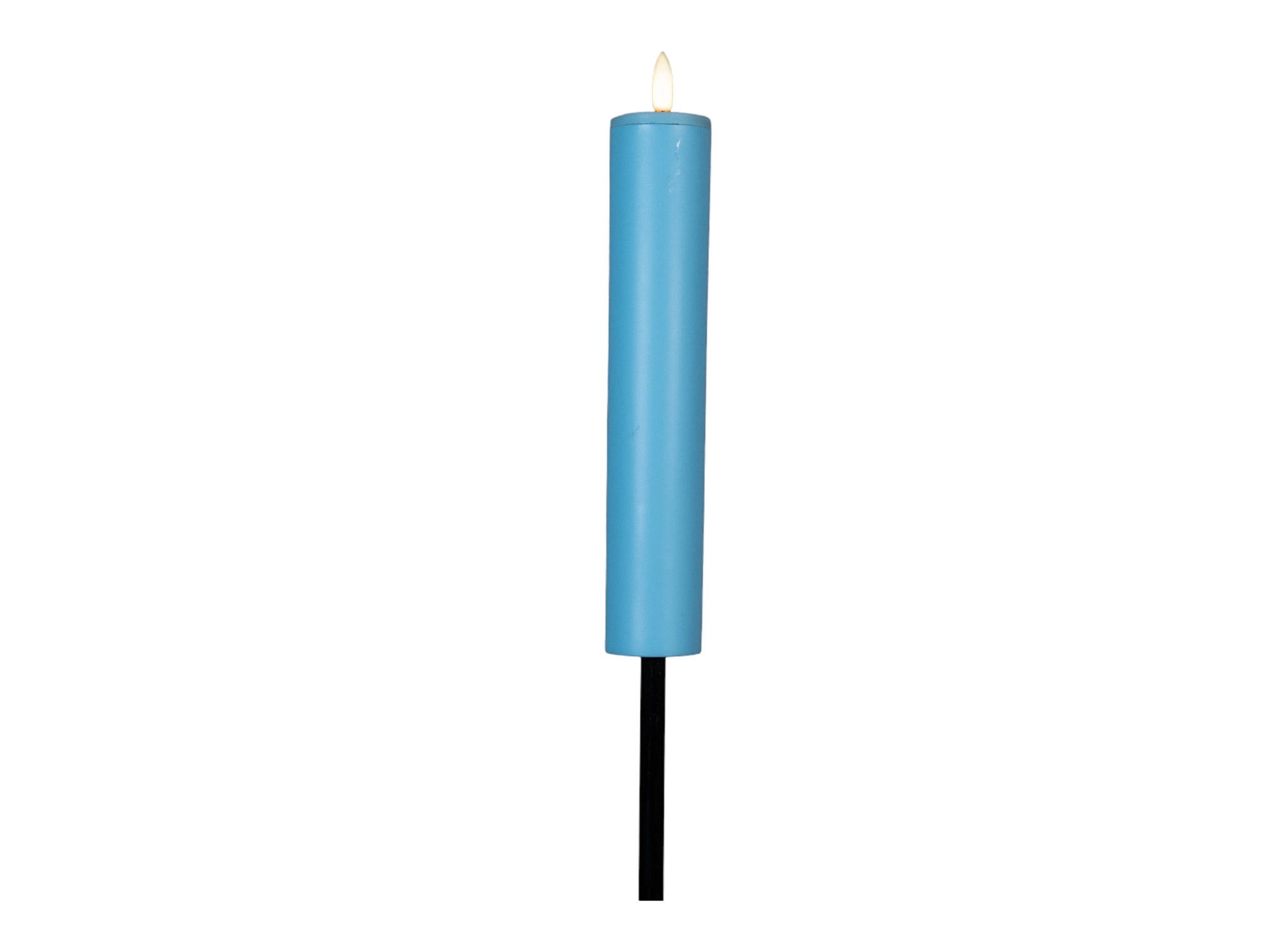 Coen Bakker Deco BV LED Gartenfackel, LED, warmweiß, Solar blau 3D-Flamme warmweiß 4x90cm