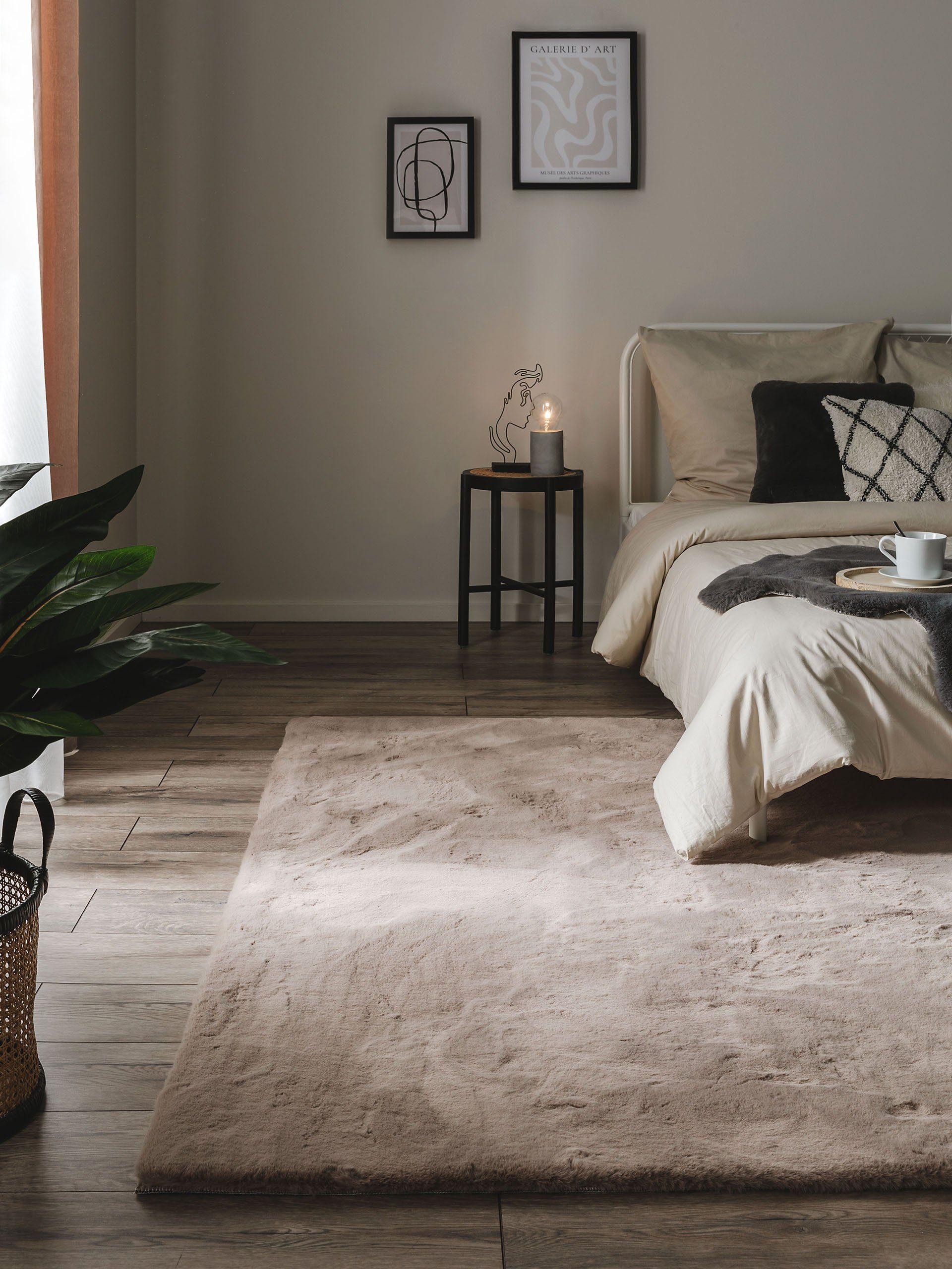 benuta Fellteppich Dave, rechteckig, Höhe: 31 mm, Kunstfaser, Berber, Ethno günstig online kaufen