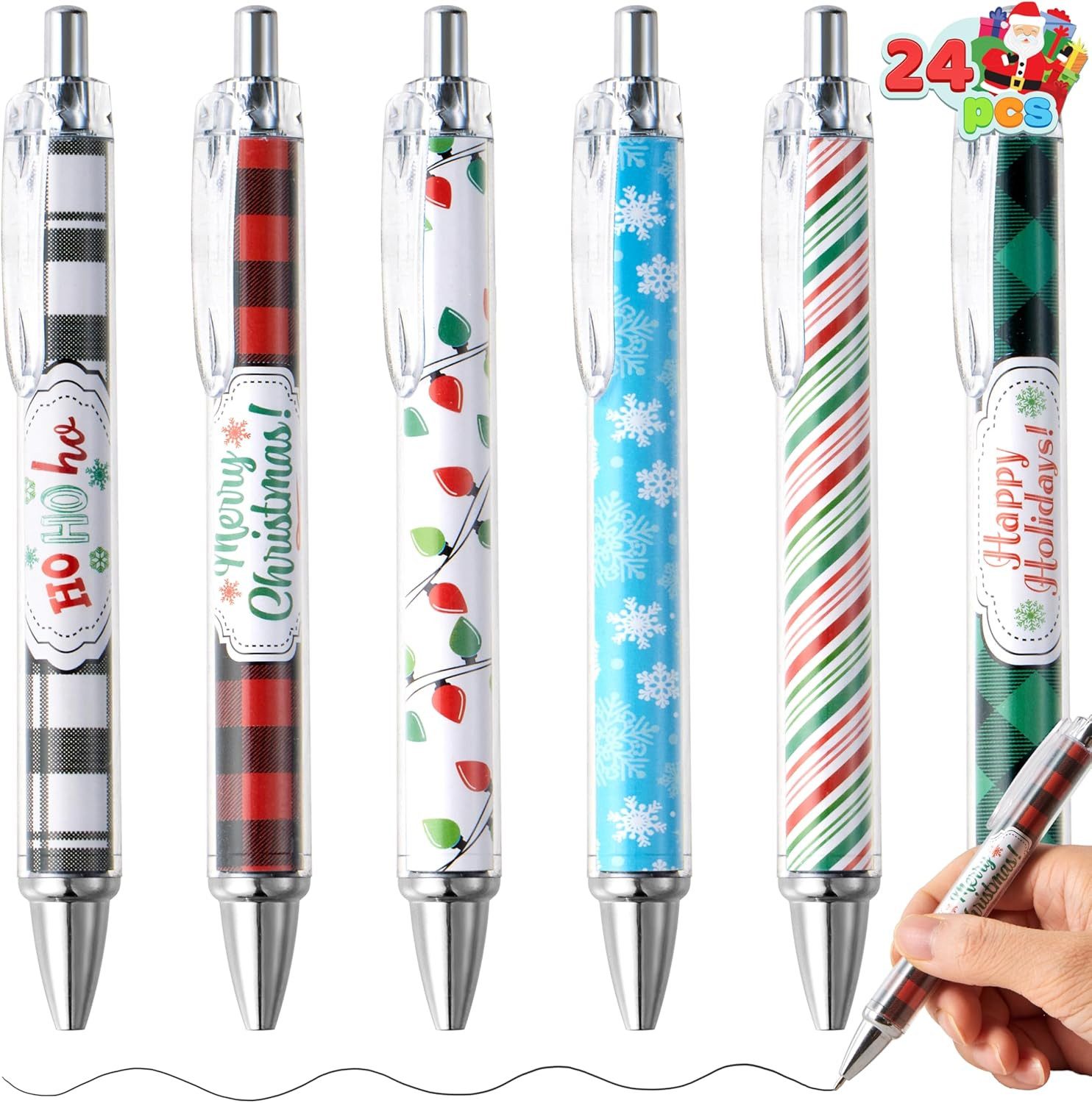 JOYIN Kugelschreiber JOYIN Weihnachts Kugelschreiber, 24er Großpackung