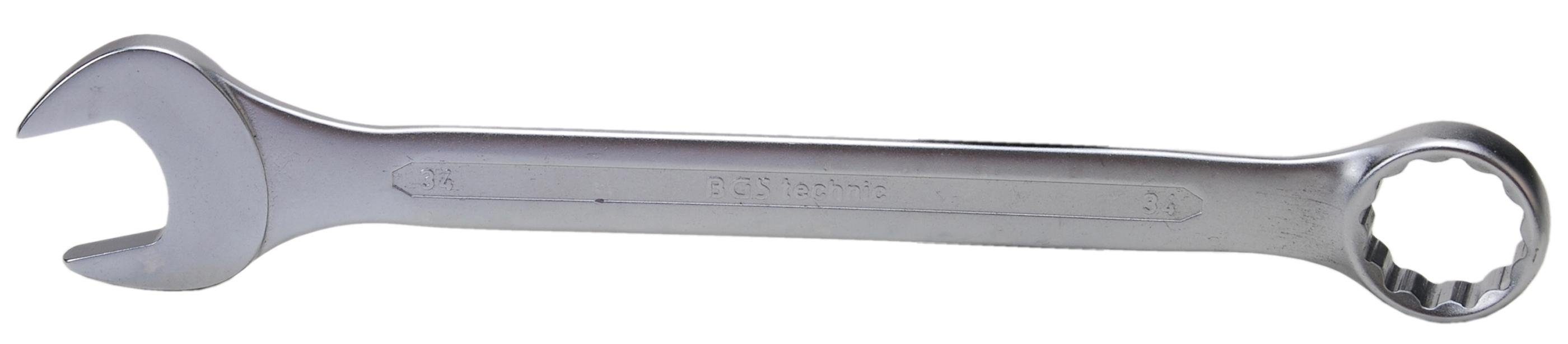 BGS technic Maulschlüssel Maul-Ringschlüssel, SW 34 mm