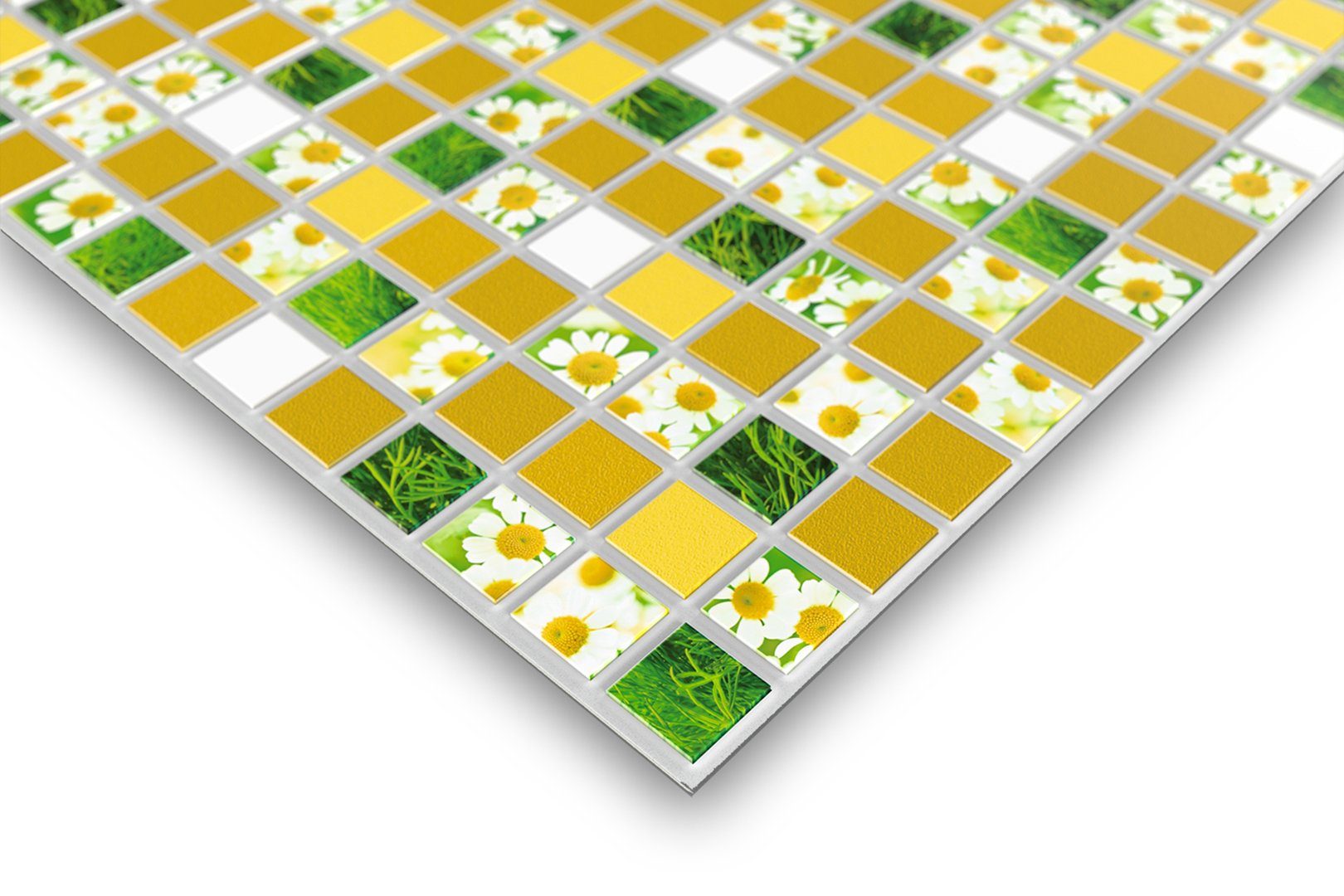 Regul Wanddekoobjekt 56212 (Dekorplatten aus PVC - Dekorative Wandpaneele mit 3D Look als Wandverkleidung - Mosaik Optik (1 Paneel) Dekor Fliesen Kunststoff Rückwand)