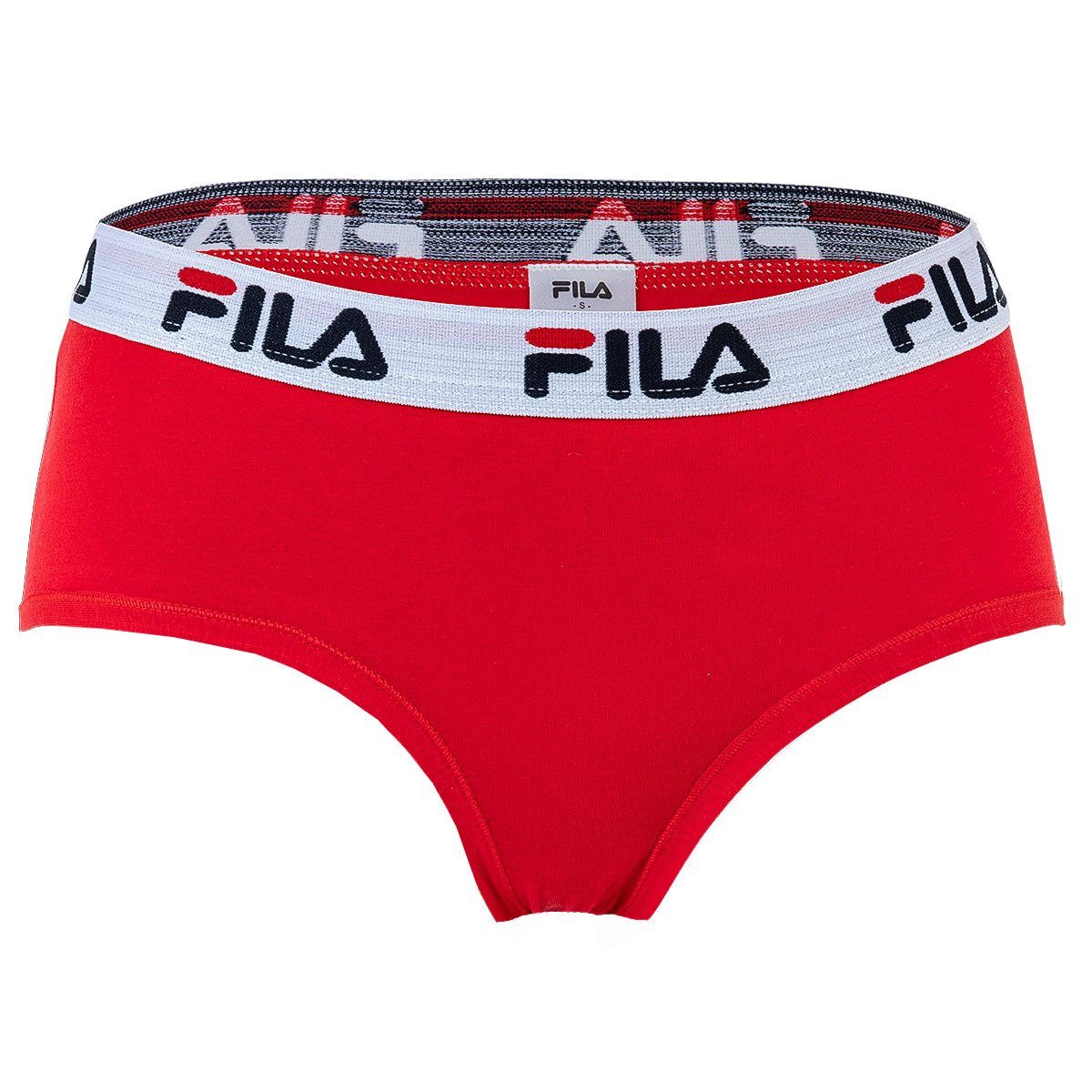 Fila Slip Damen Hipster Slip - Pants, Logo-Bund, Cotton Rot