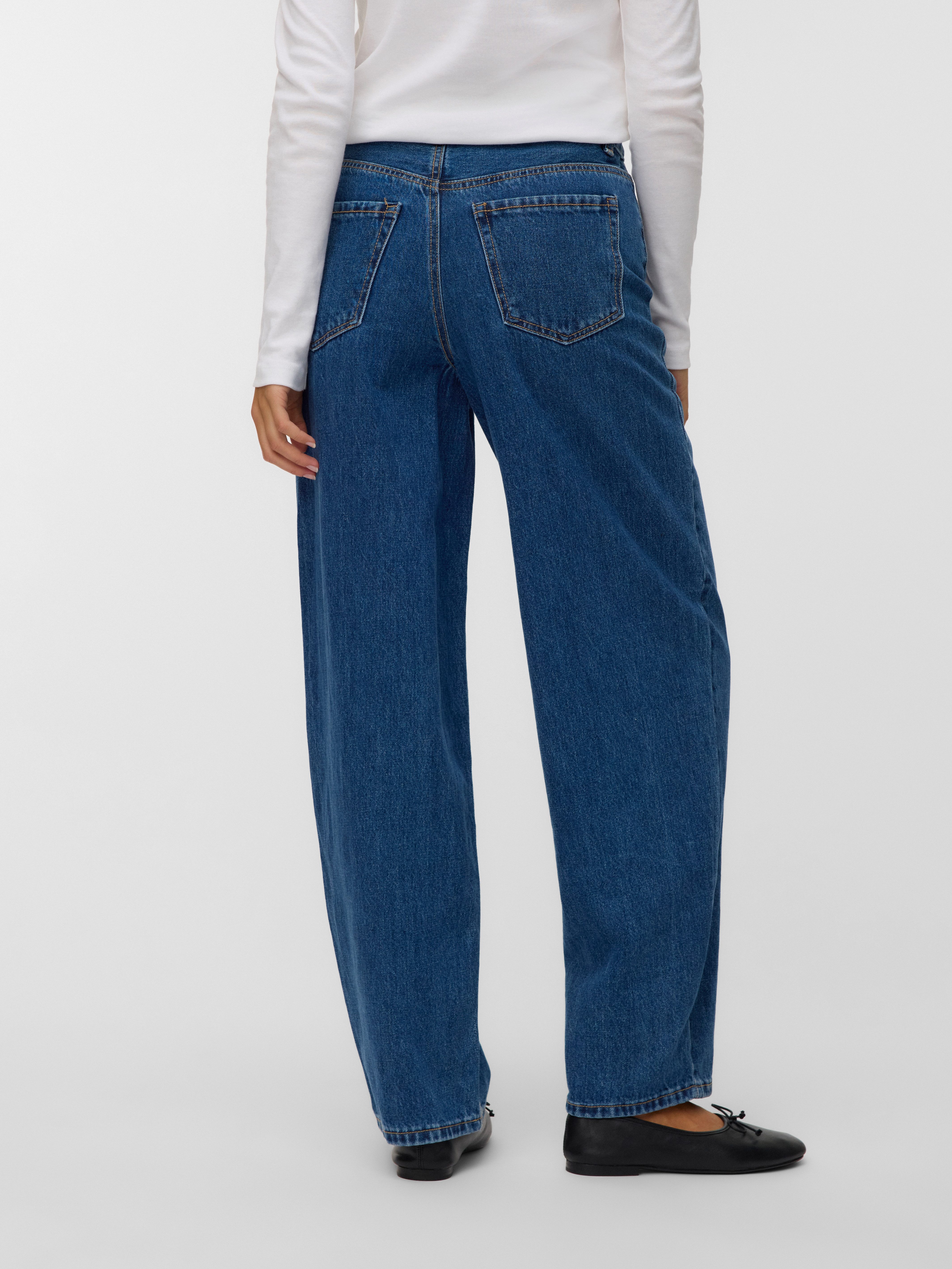 Vero Moda Mom-Jeans VMBILLIE HR BARREL ANK JEANS LI3142 NOOS