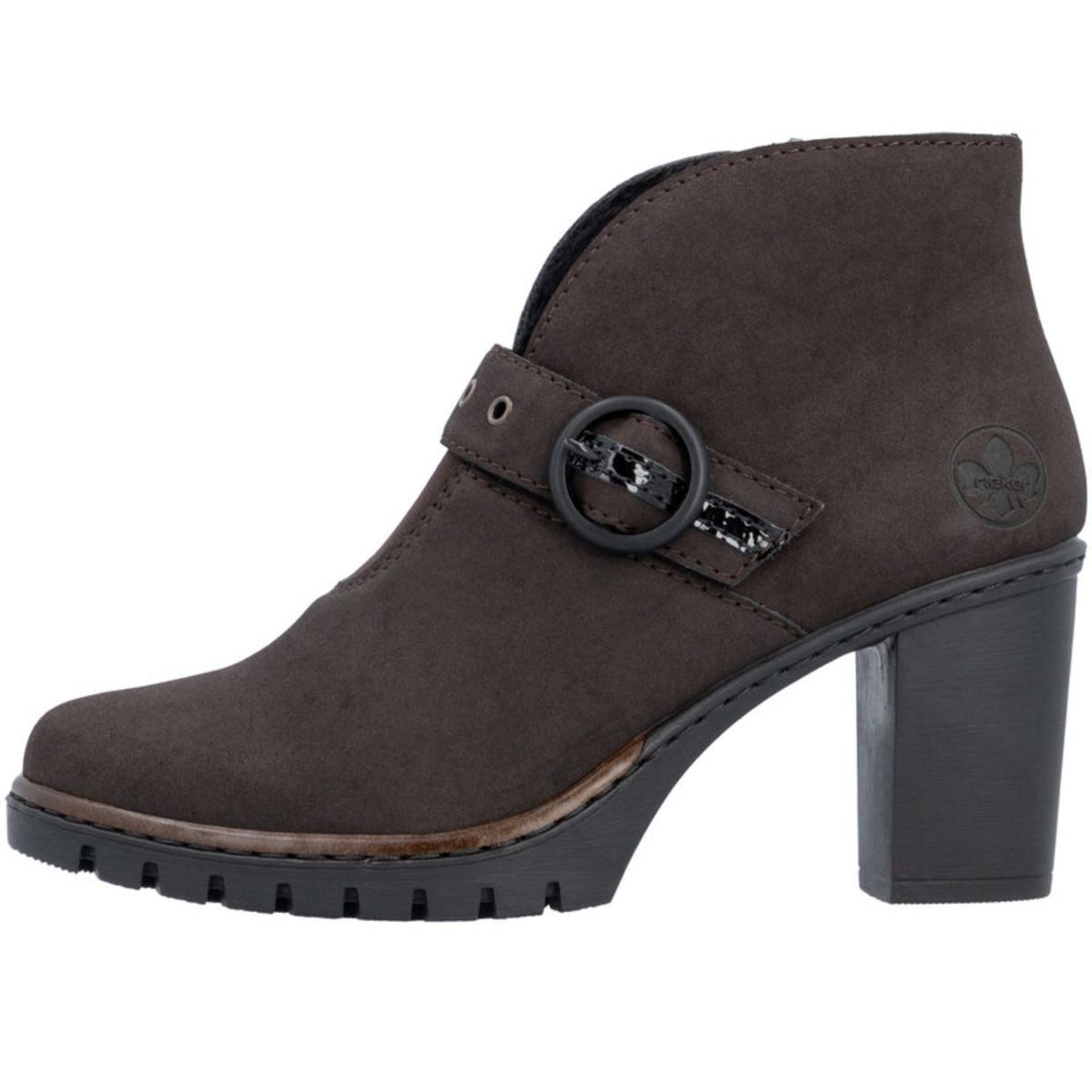 Rieker Y2586-25 Stiefelette Ankle Boot mit dekorativer Ringschnalle