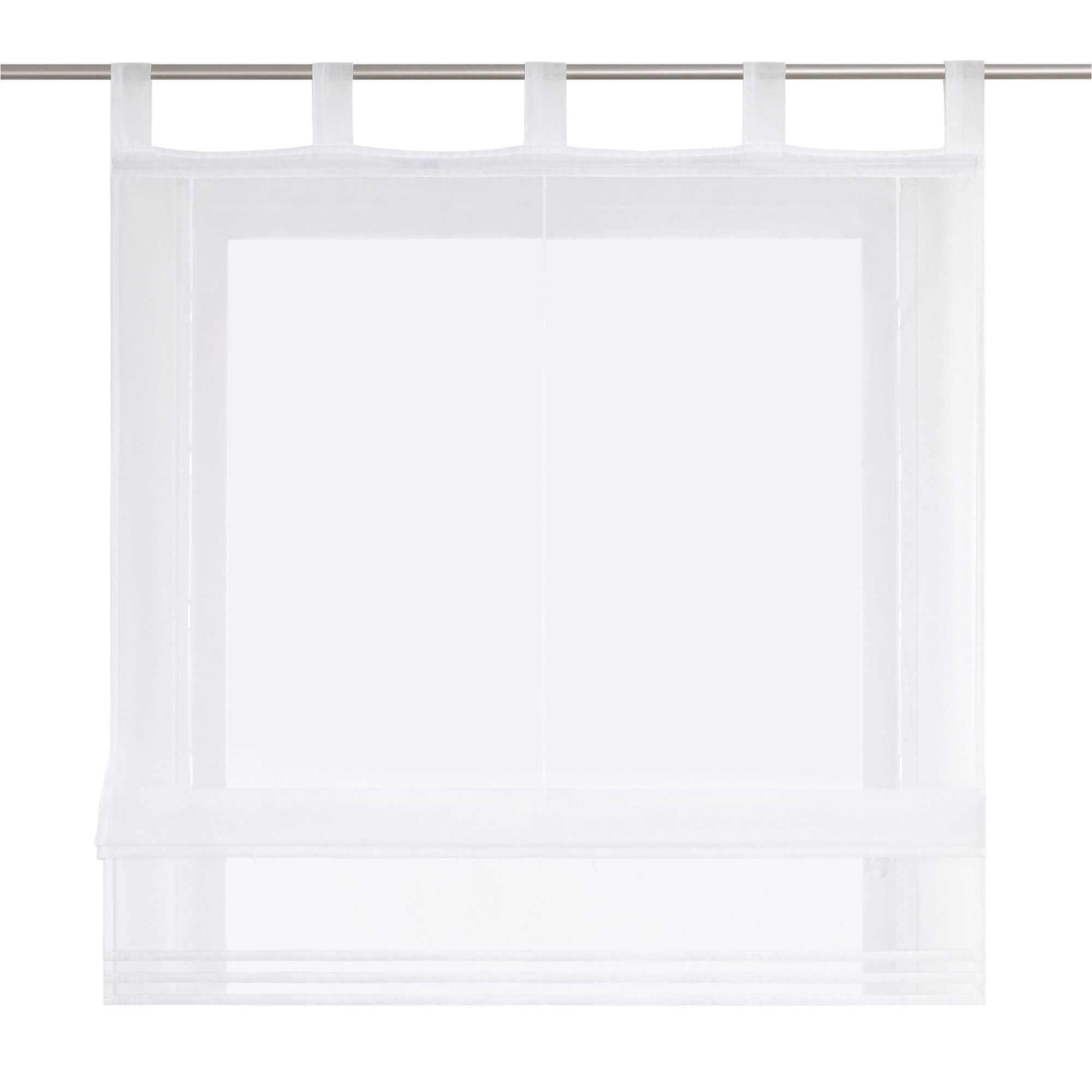 Delien Raffrollo Sophia, mit Schlaufen, Voile Uni Wohnzimmer Gardine günstig online kaufen