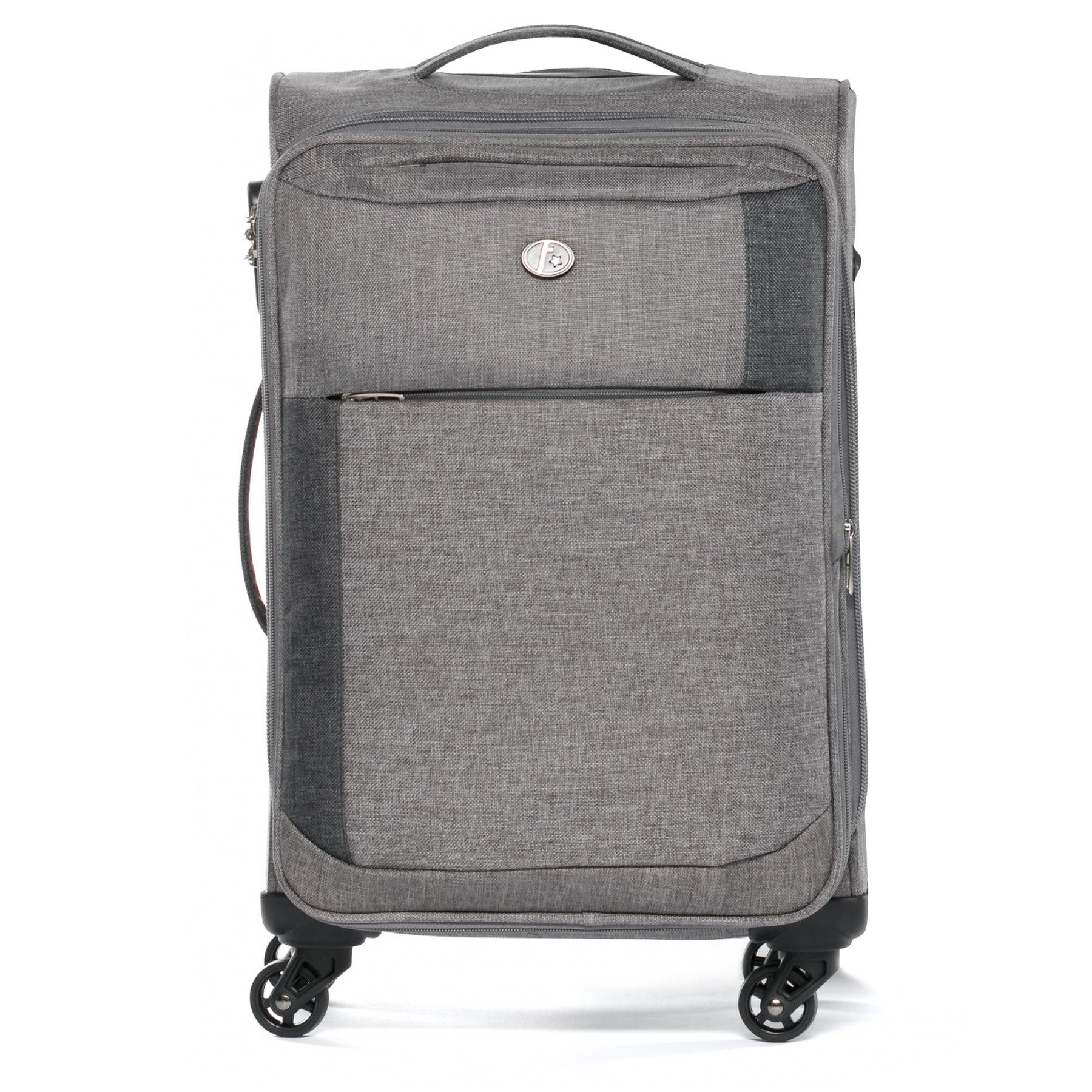 FERGÉ Koffer Weichschale Handgepäck Reisekoffer St.-Tropez, Carry On Koffer Weichschale erweiterbar 55 cm, Rollkoffer, 4 Rollen