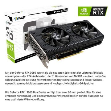 Meinpc Elite Set Ryzen 7 RTX [Quantum] Gaming-PC-Komplettsystem (27,00", AMD Ryzen 7 5700X, Nvidia Geforce® RTX 3060 12GB, 32 GB RAM, 500 GB SSD, Tastatur Maus Set, Windows 11 Pro, Wasserkühlung, Gaming, Gamer)