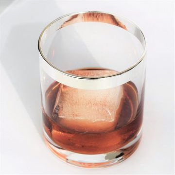 Blue Chilli Design Whiskyglas Design: Queen Ann Whiskyglas mit Feinsilberrand, 4-teilig