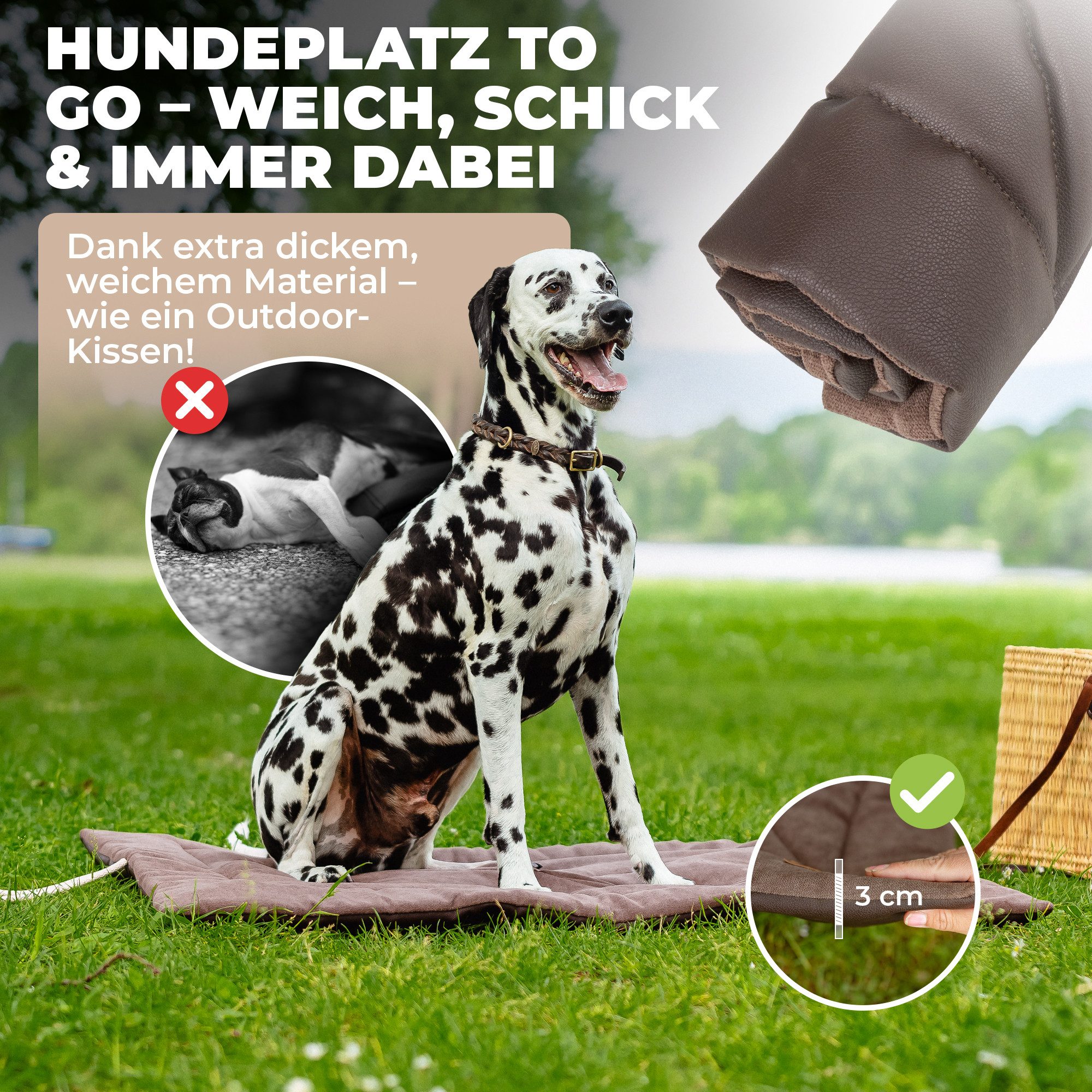 lous Tierdecke - Hundedecke - Picknickdecke, Wasserabweisend, Polyester, In günstig online kaufen