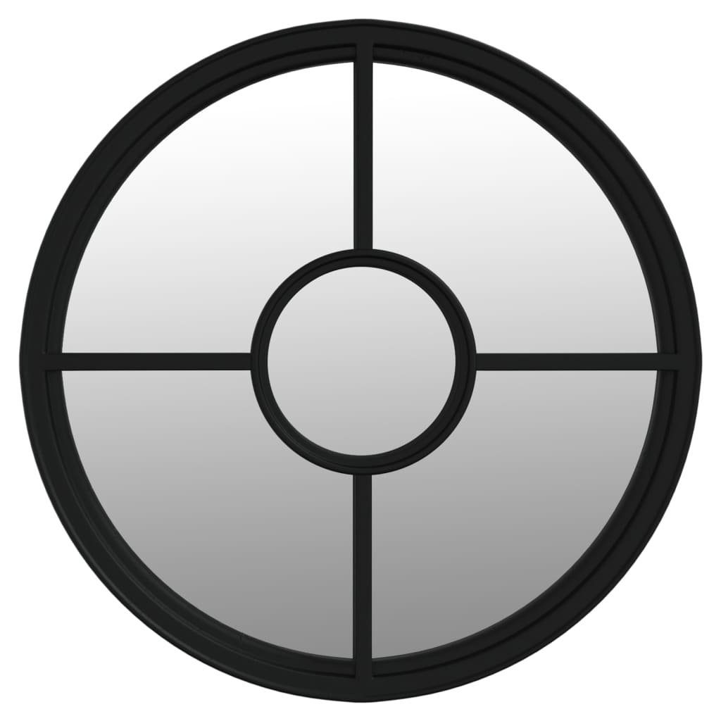 Spiegel 40 x 4 cm Spiegel Fensterspiegel Wandspiegel Schwarz 40x4 cm Eisen Run