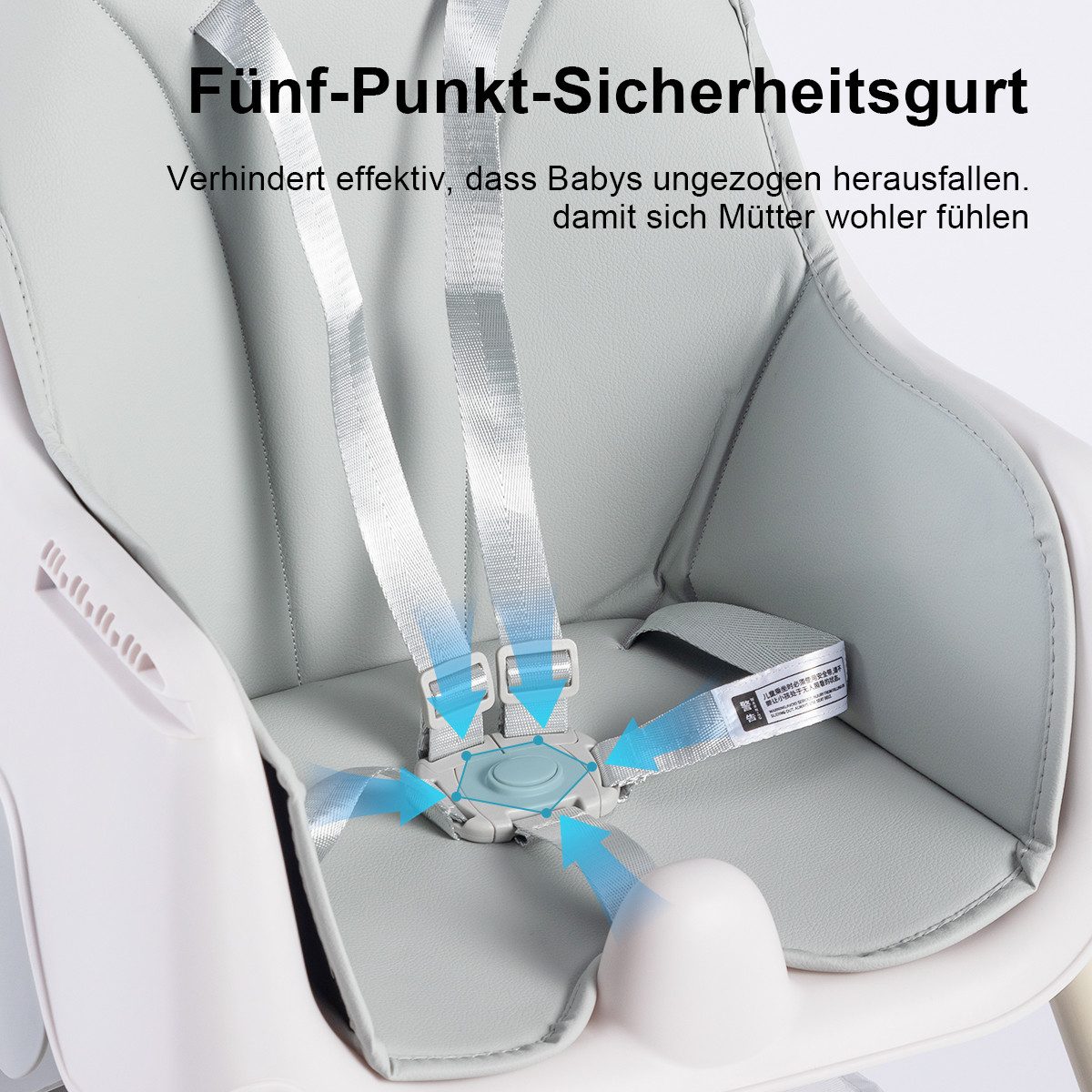 Seven Comfort Kinderklappstuhl Kinderhochstuhl (mit Ablagekorb, günstig online kaufen
