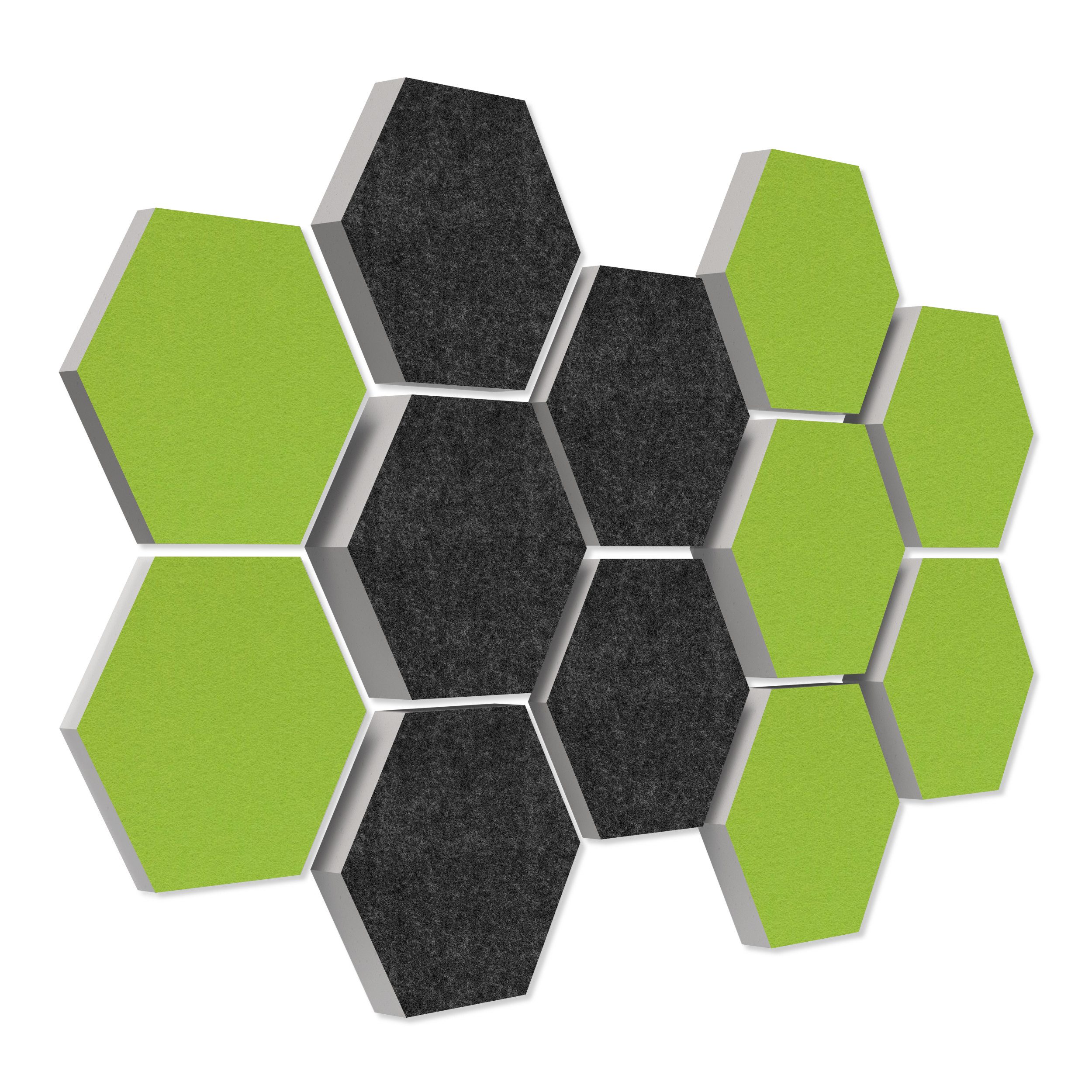 platino24 Akustikplatte 12 Absorber Wabenform aus Basotect ® G+