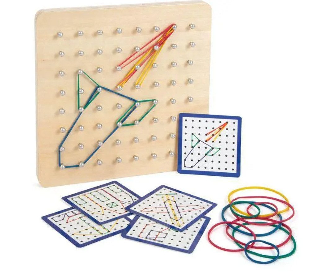 Spiel Geoboard aus Holz