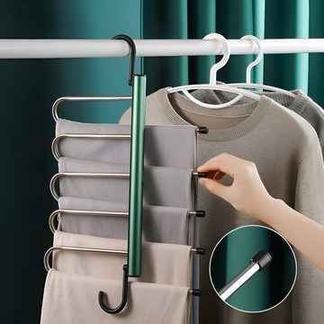 HIYORI Kleiderbügel Aluminium-Kleiderbügel mit Antirutsch-Pads – Platzsparend & Stilvoll