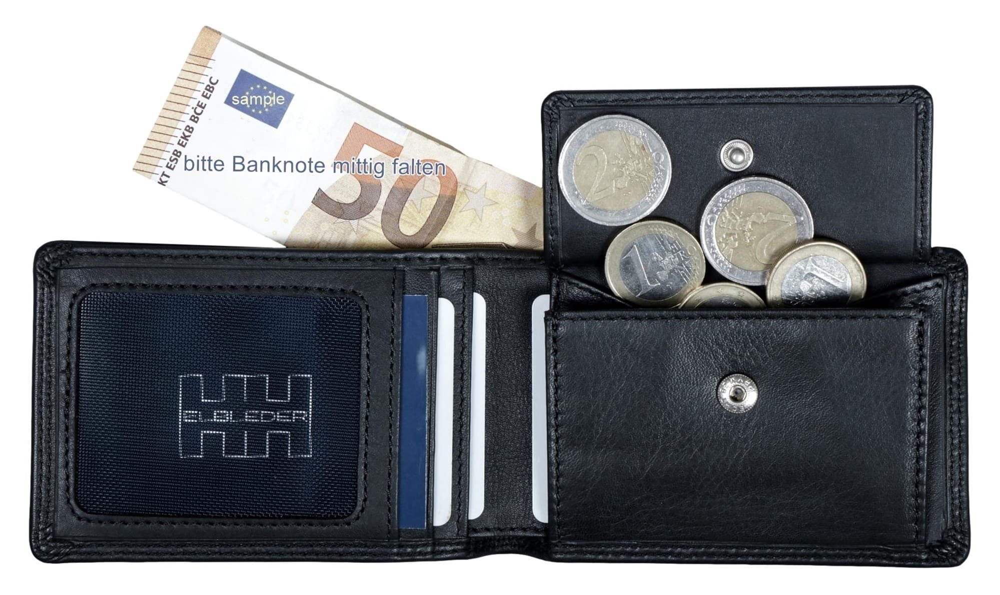 Elbleder Mini Geldbörse Polo 106 Mini Geldbörse aus Echtleder, mit 4 Karten günstig online kaufen