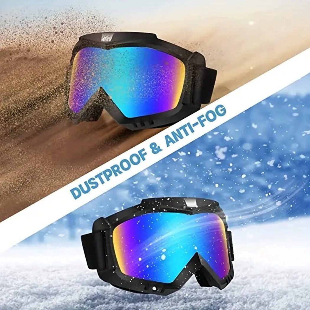 TUABUR Ski- ATV-, – und Motorrad-, Galvanisierte Sonnenbrille winddichte Hochwertige Rennbrille Brille! Quecksilberlinsen