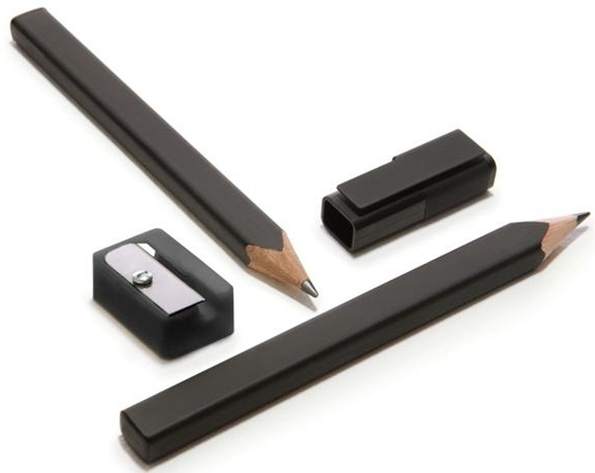 MOLESKINE Bleistift Bleistift-Set schwarz VE=2 Карандаши, 1 Kappe, 1 Anspitzer