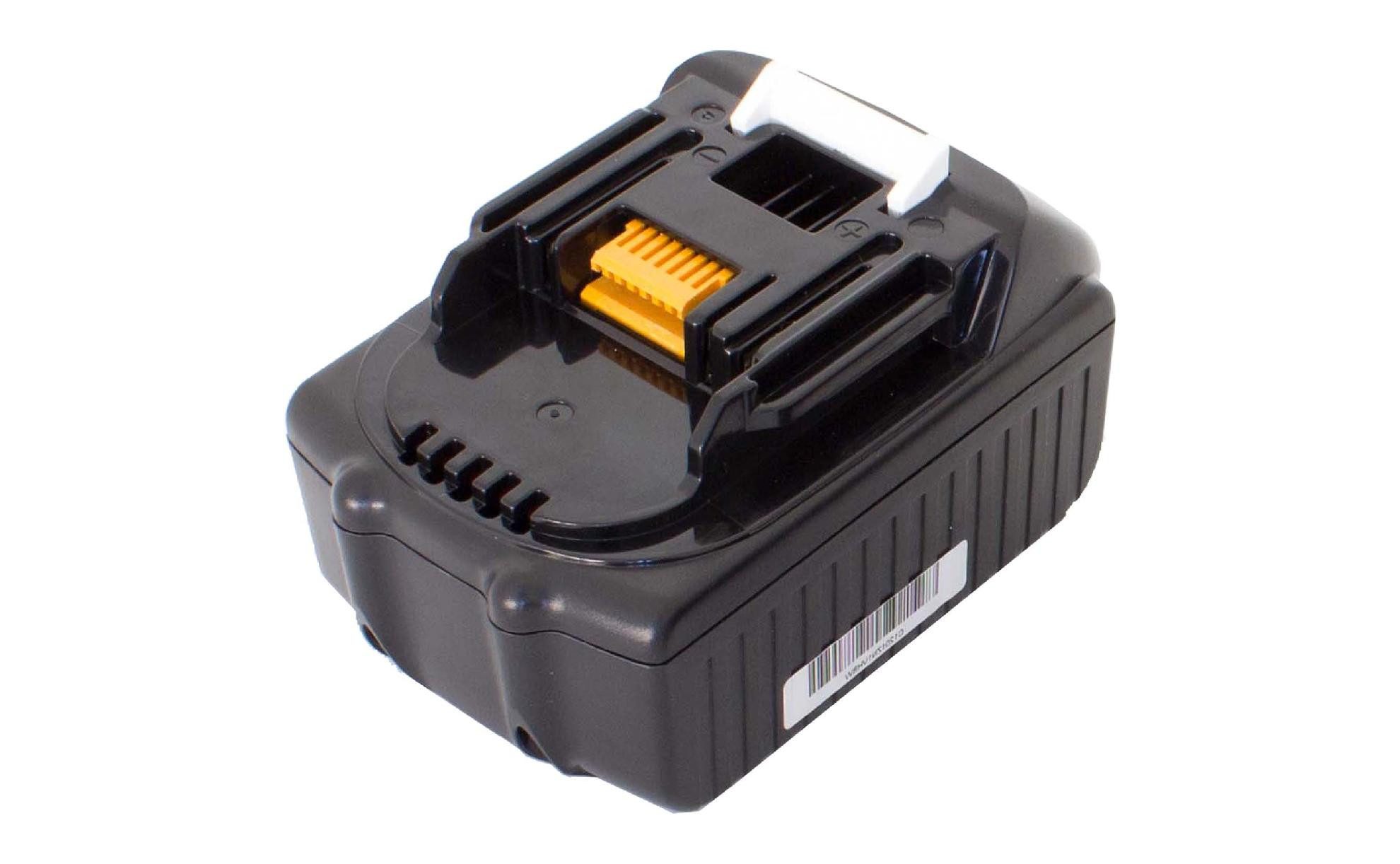 vhbw Akku passend für Makita BDA350Z, BDA351, BDA351RFE, BDA351Z, BDF450, BDF451, BDF451RFE Elektrowerkzeug (1500mAh, 18V, Li-Ion) 1500 mAh