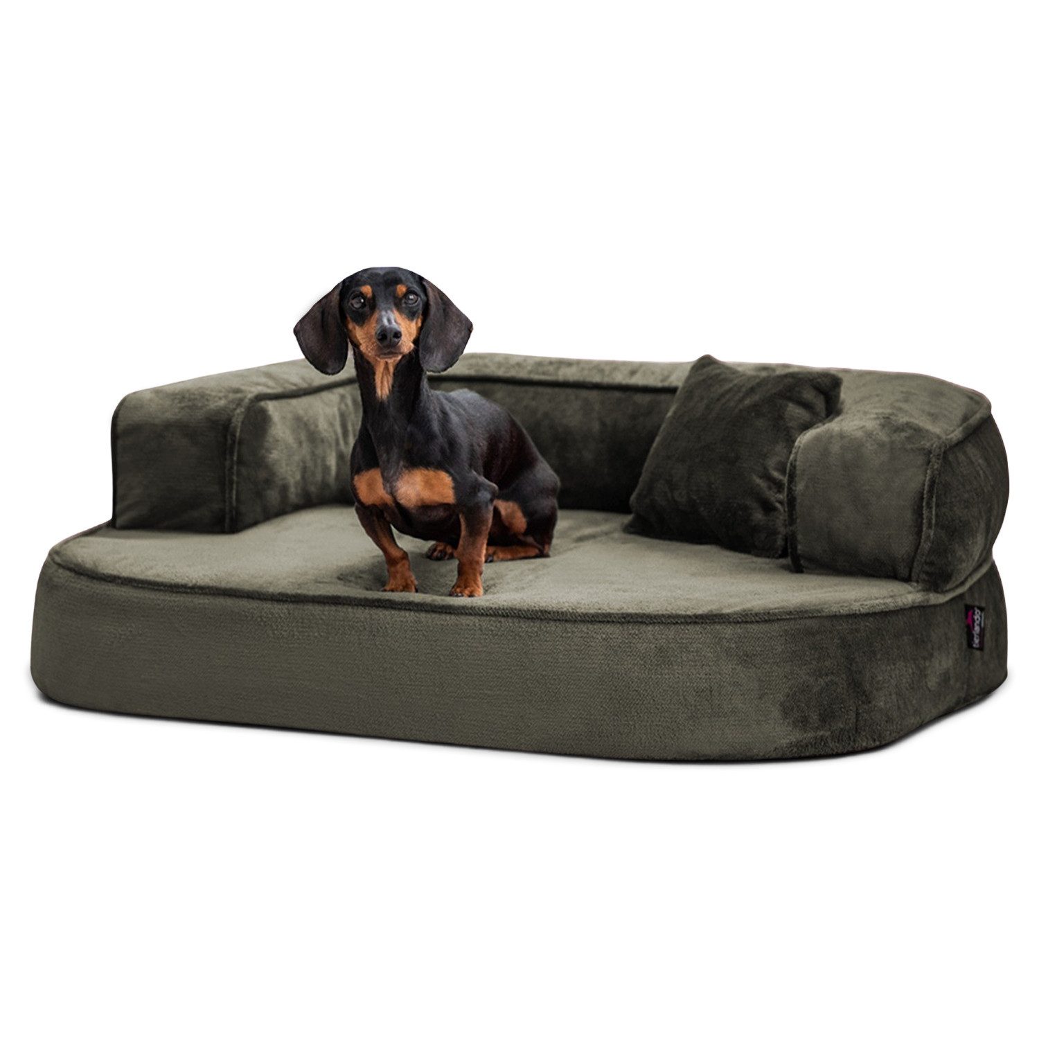 tierlando® Tierbett Orthopädisches Hundesofa SHARLEEN VISCO PLUS kuscheliger Teddystoff