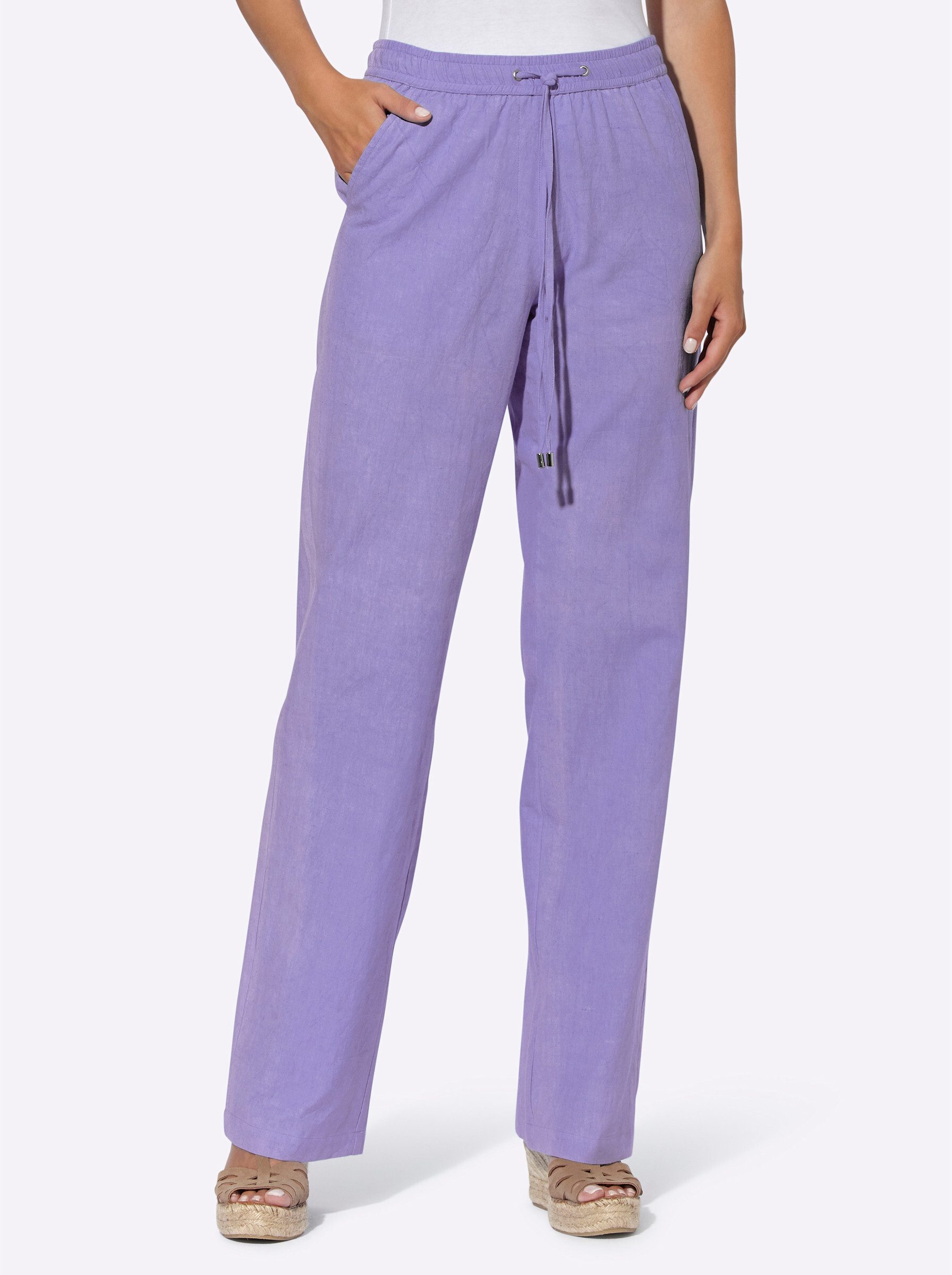 heine Jerseyhose Leinenhose Innenbeinlänge ca. 81 günstig online kaufen