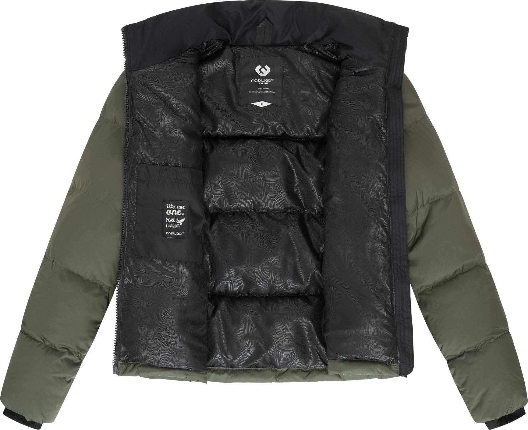 Ragwear Steppjacke Serah stylische Damen Winterjacke im Colourblocking-Design – Bild 5 von 5