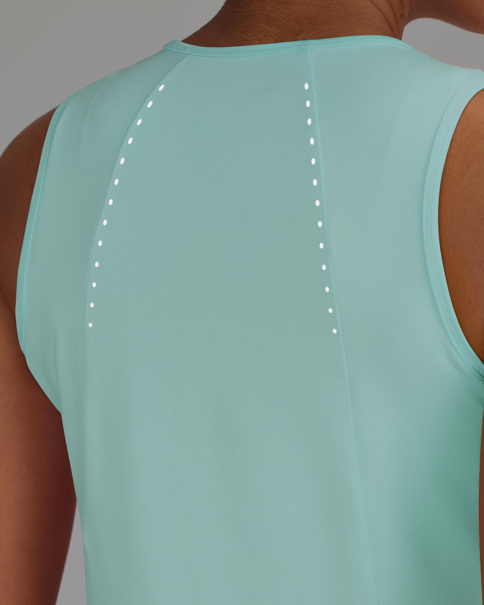 G4Free Tanktop Damen hoher Halsausschnitt, sportliche lange Tanks, ärmellos Sommer-Lauf- und Fitnessstudio-Shirts – Bild 3 von 5