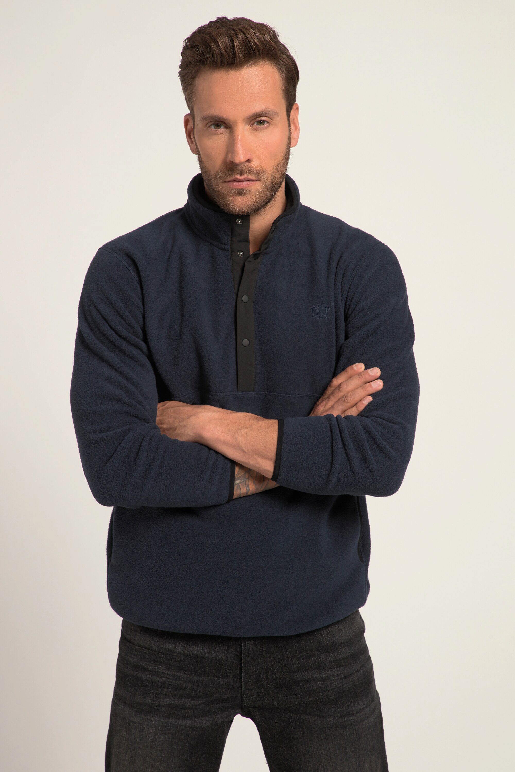 JP1880 Sweatshirt Troyer Outdoor Fleece Stehkragen günstig online kaufen