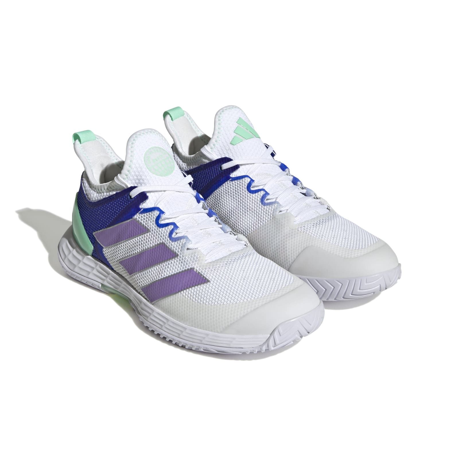 Adizero Ubersonic 4 Allcourt/Leichtigkeit weiss/violett Damen Tennisschuh