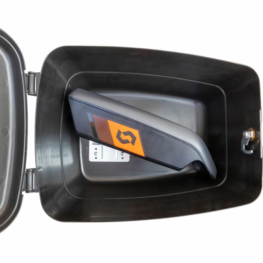 WESTMARK Fahrradkoffer für alle Gepäckträger, inkl. Befestigungsmaterialien, Touring-Tresor, Inkl. 3 Reflektorbänder