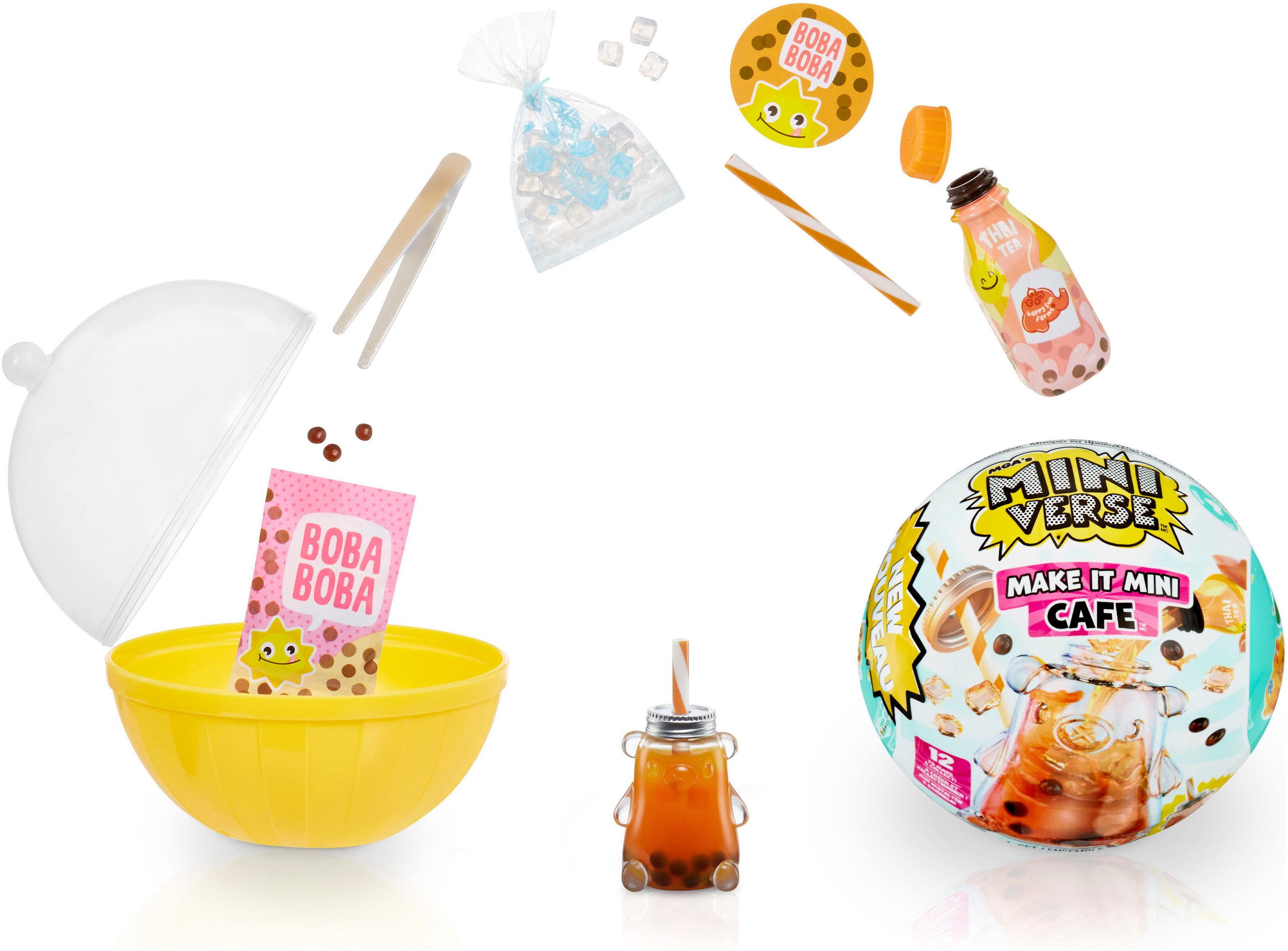 MGA ENTERTAINMENT Kreativset MGA's Miniverse - Make It Mini Foods: Cafe in PDQ Series 4, sortierte Lieferung
