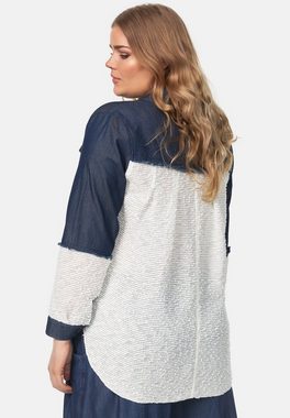 Kekoo Langarmbluse Bluse Casual aus Baumwolle 'Iduna'