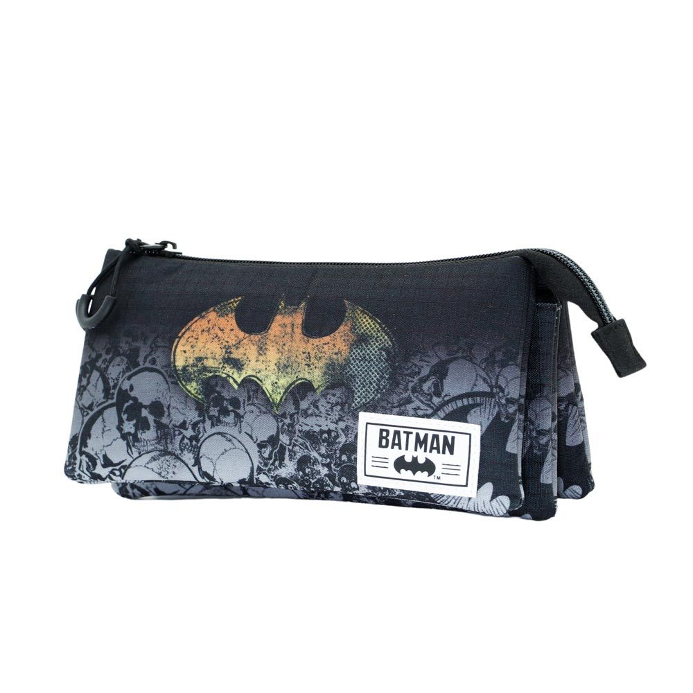 Cerdá Batman Federmappe 3-fach – Offizielle DC Comics Lizenz, Mit 16 Stiften, Für Schule