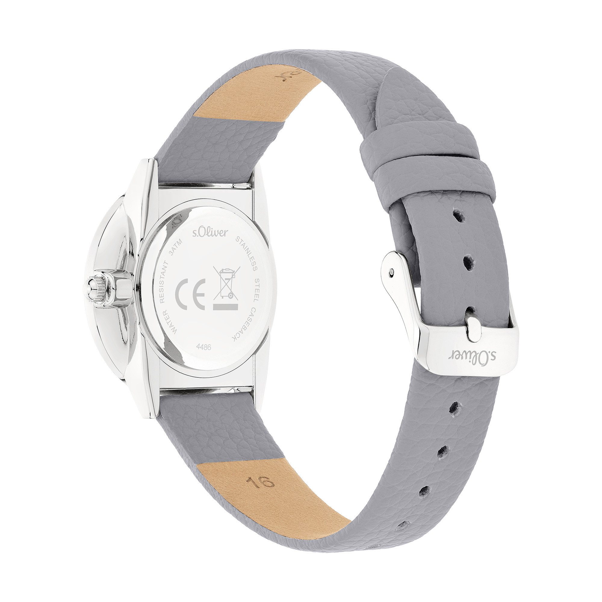 s.Oliver Quarzuhr Soft Elegance Kunstleder