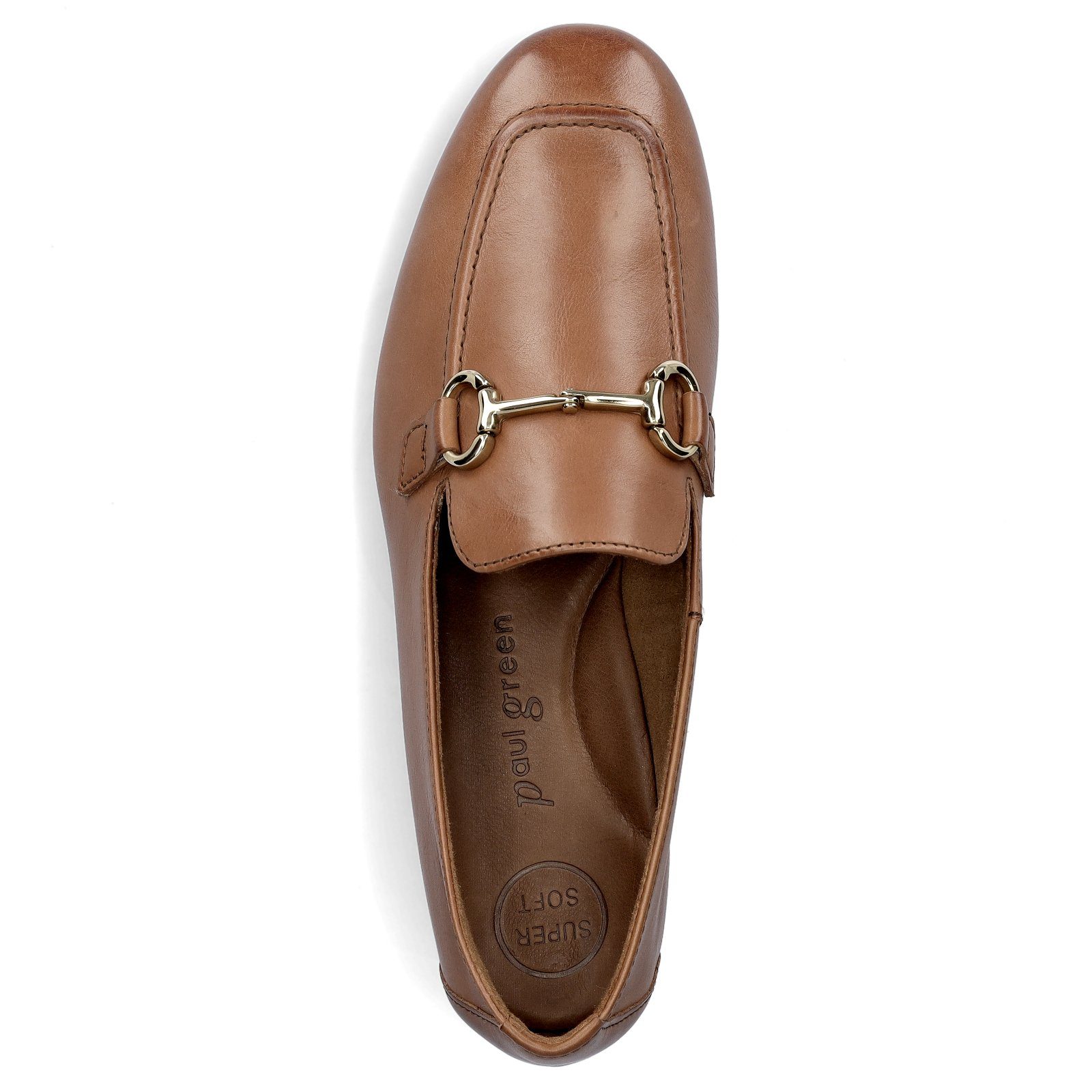 Paul Green Paul Green Damen Leder Slipper cognac braun Slipper