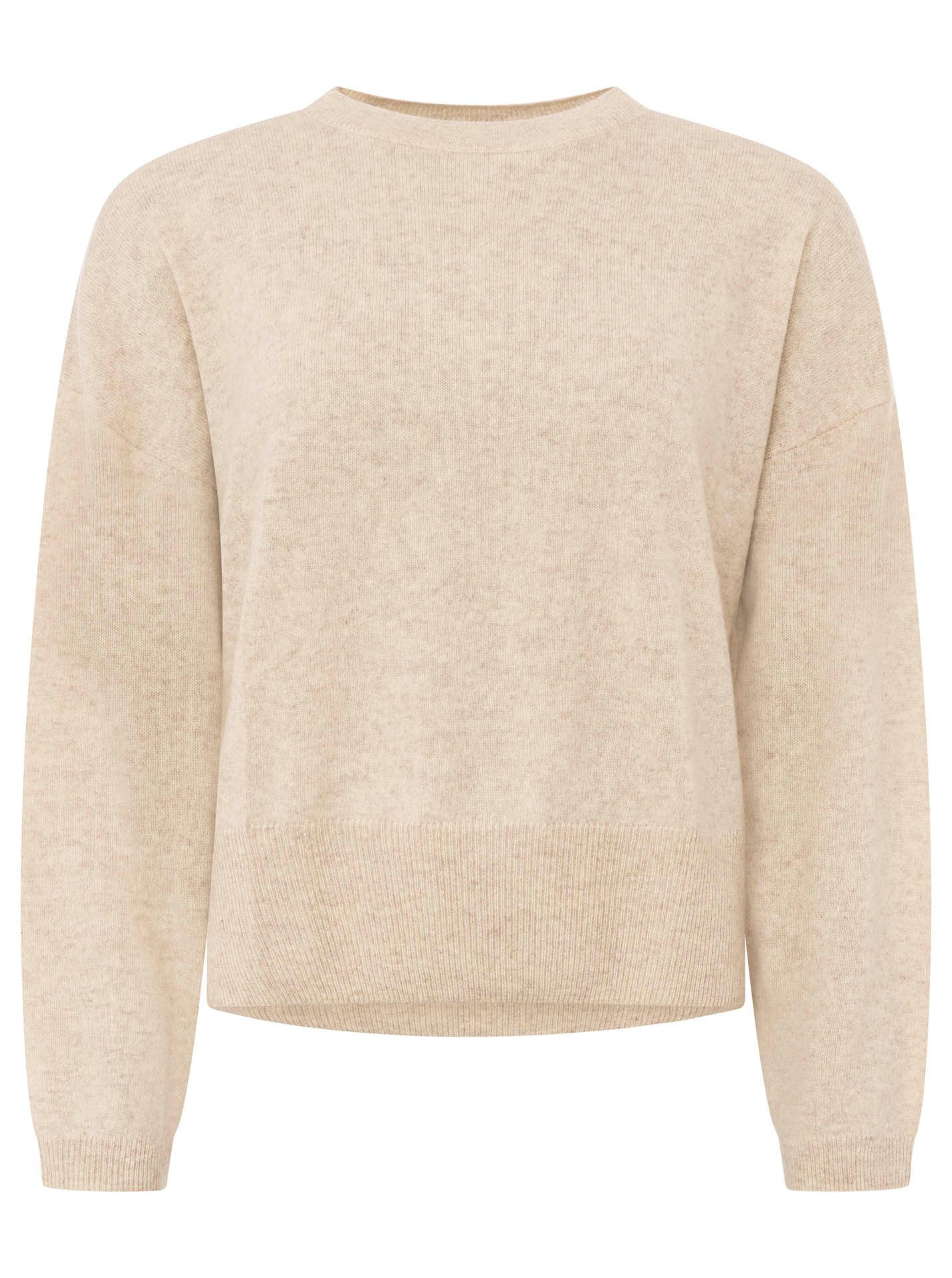 Zwillingsherz Kaschmirpullover Kastiger Rundhalspullover