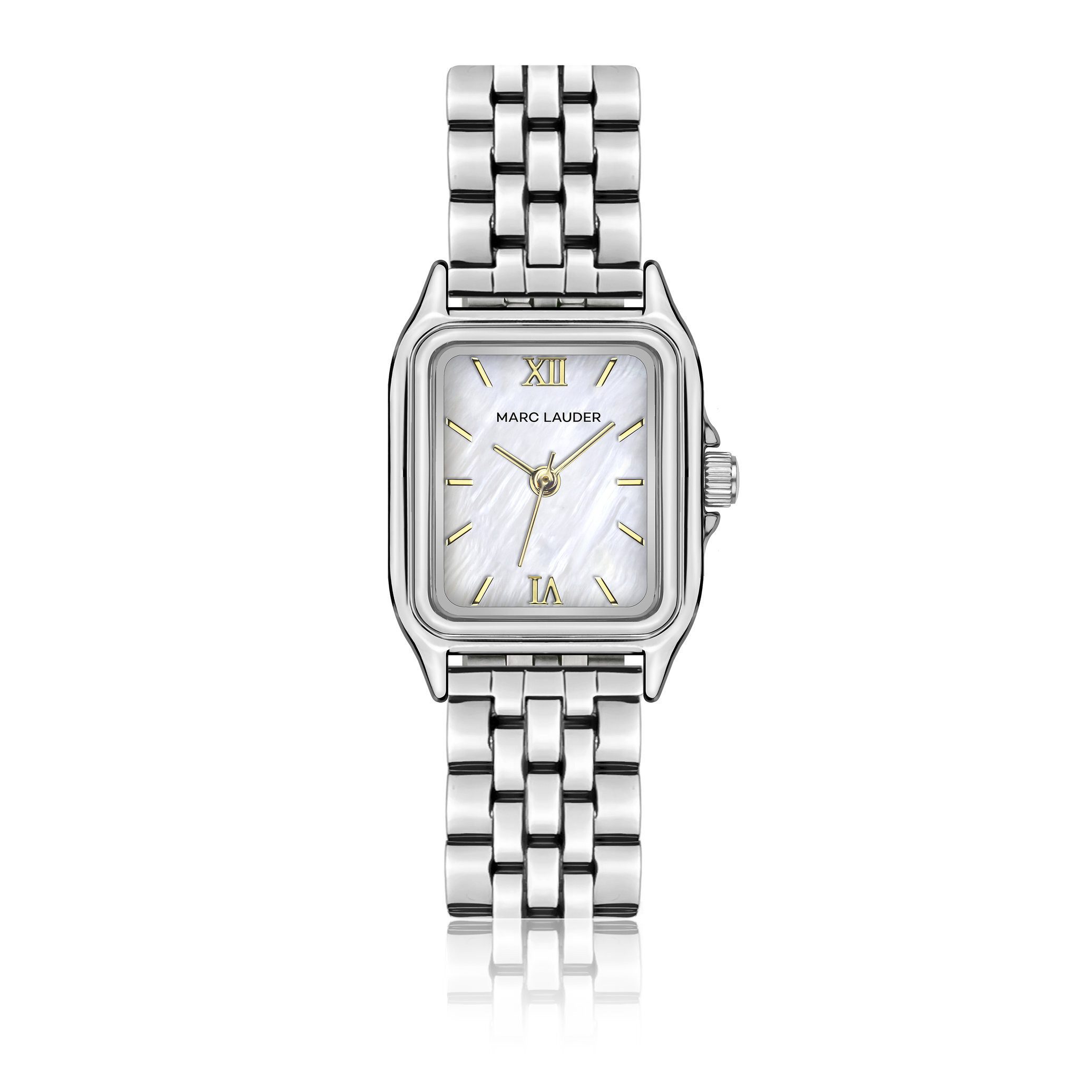 MARC LAUDER Quarzuhr MF8-B074S Nira Silver Link