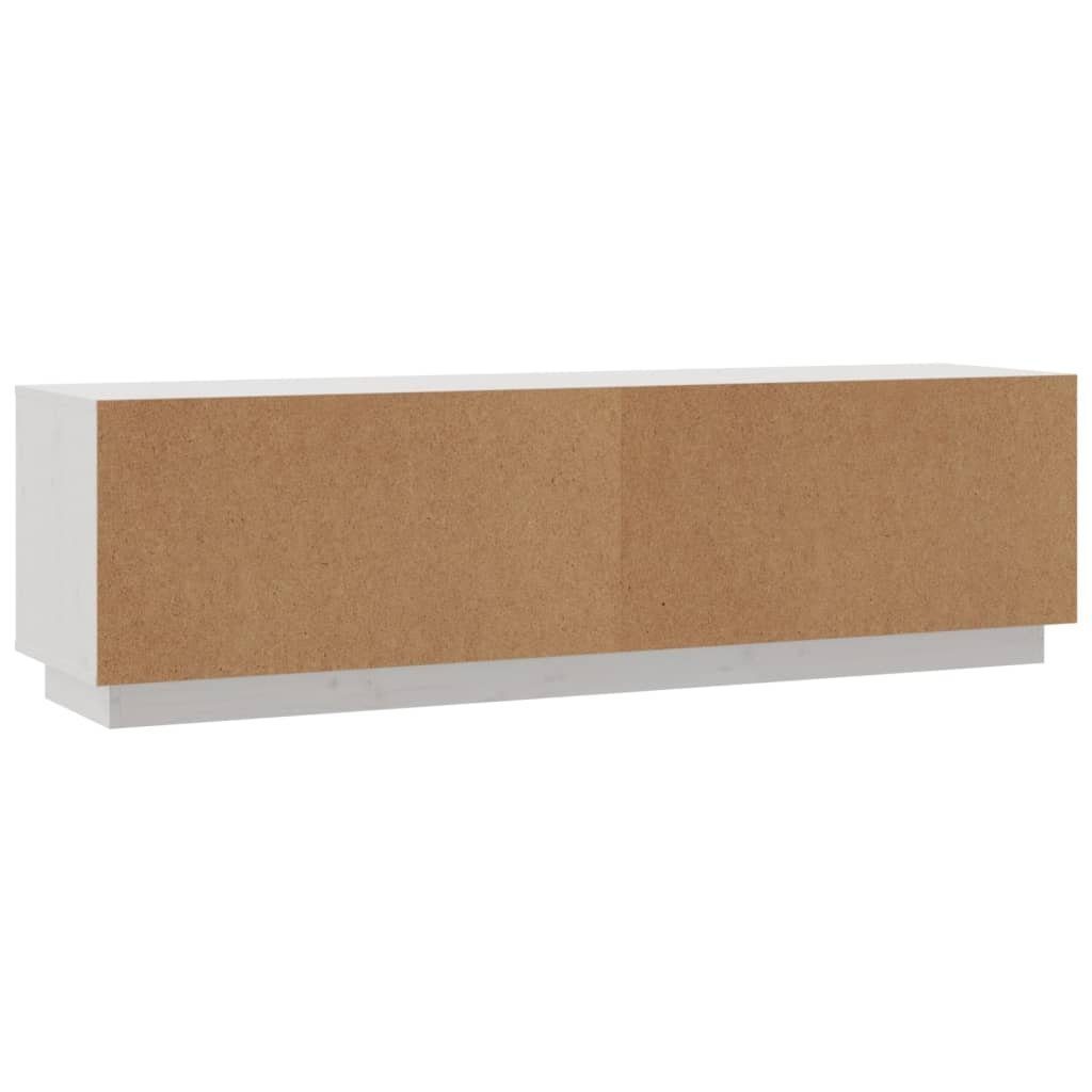 cm Weiß vidaXL TV-Schrank Kiefer (1-St) 140x35x40 TV-Schrank Massivholz