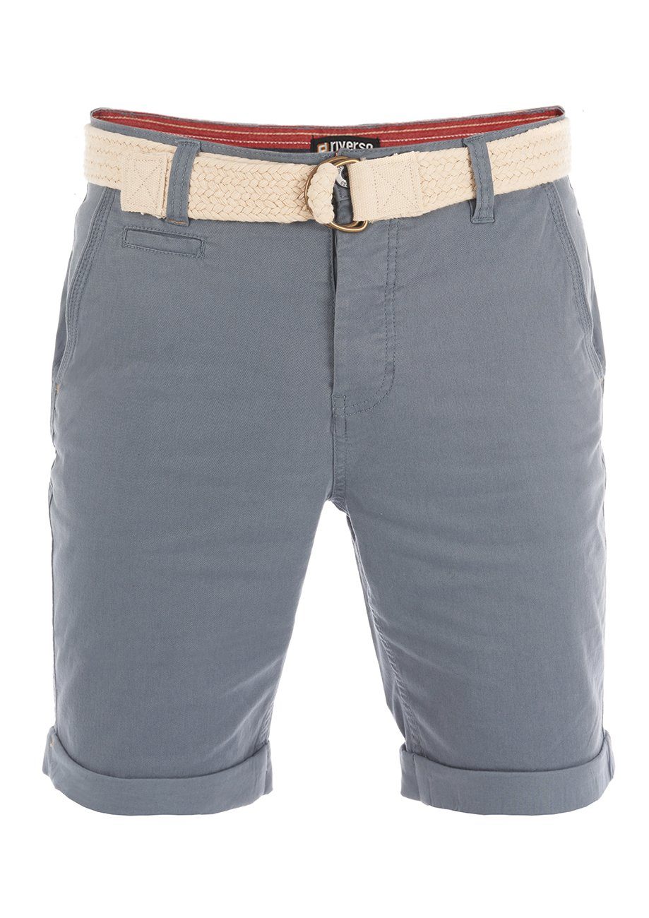 riverso Kurze Hosen Herren Sommer Chino Shorts mit Gürtel Regular Fit RIVHe günstig online kaufen