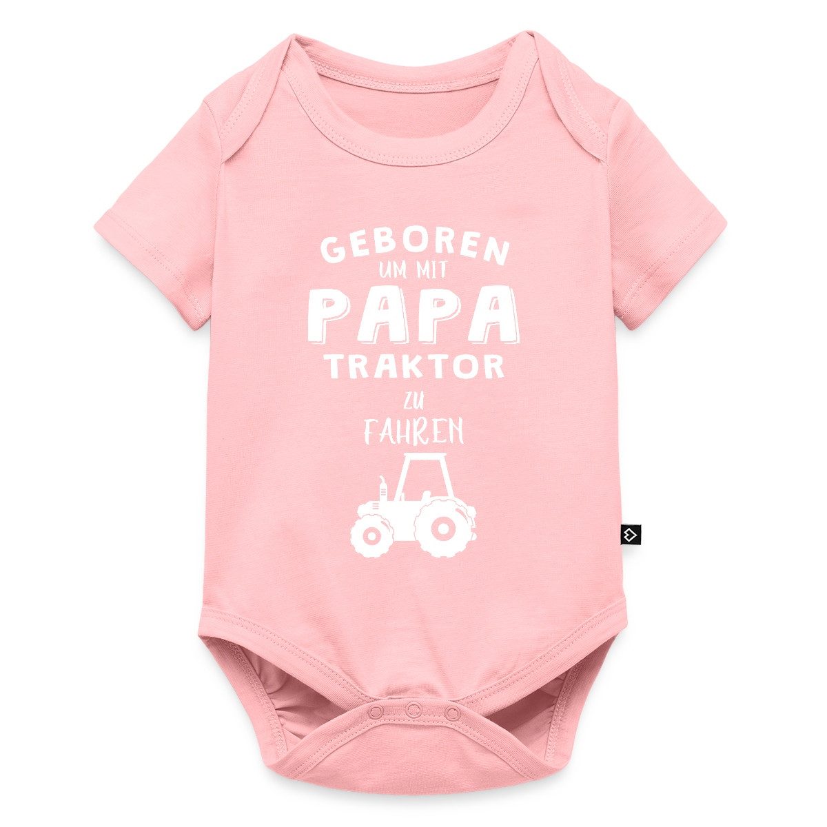 Kurzarmbody Geboren Um Mit Papa Traktor Zu Fahren Kurzarm Tages Baby Body