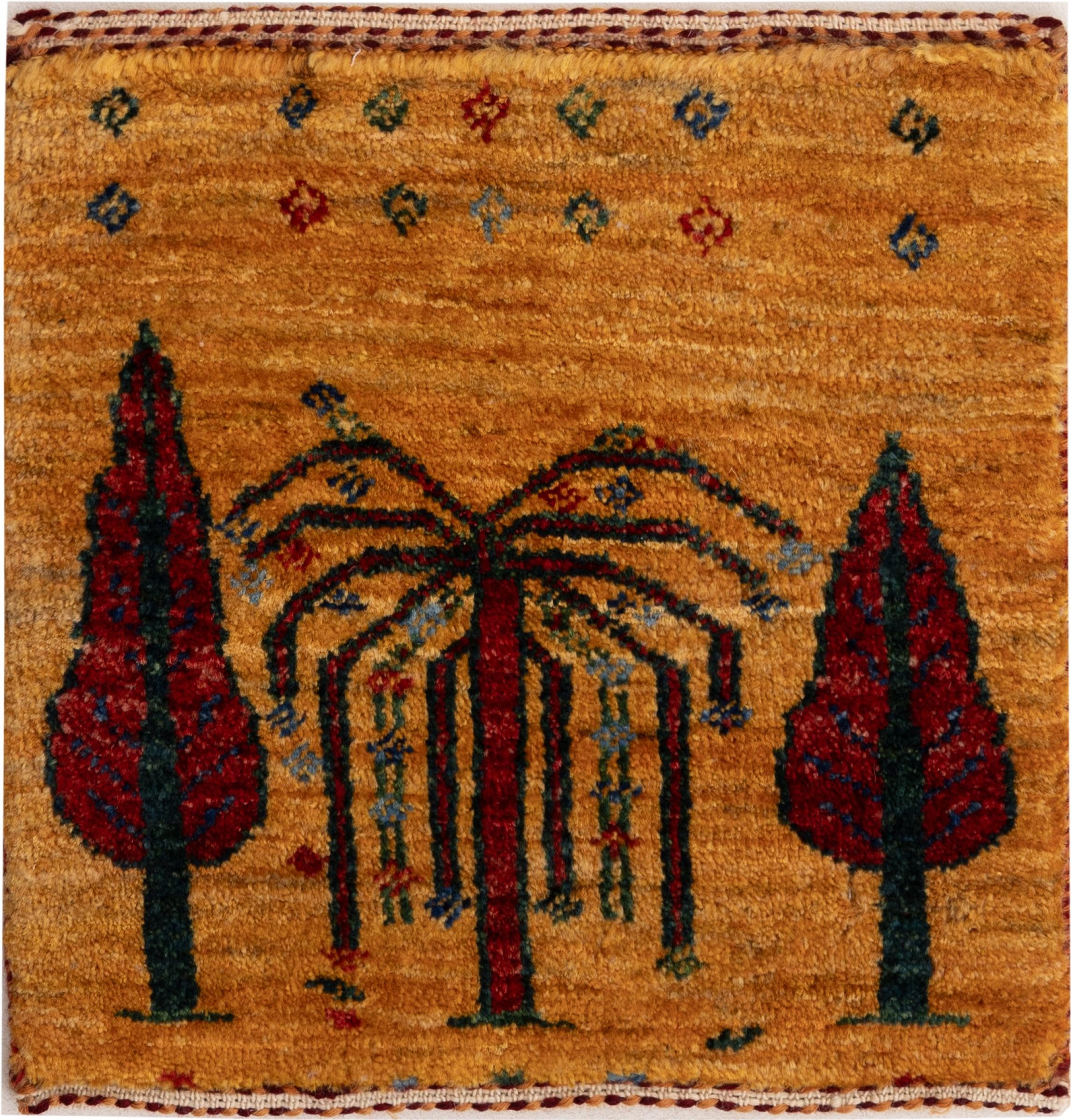 Nain Trading Orientteppich Perser Gabbeh Loribaft Atelier 41x41 Handgeknüpfter Moderner, quadratisch, Höhe: 12 mm