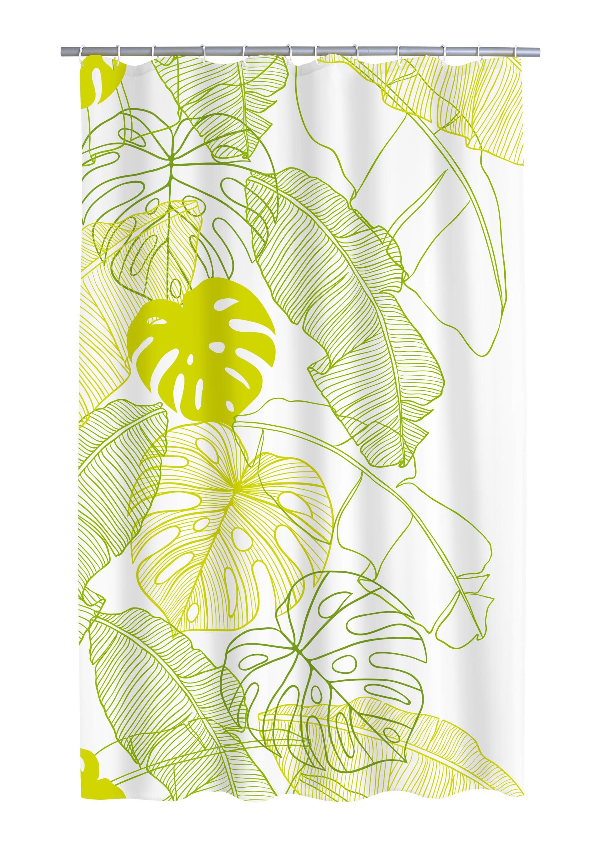 Ridder Duschvorhang Tropical grün Breite 180 cm